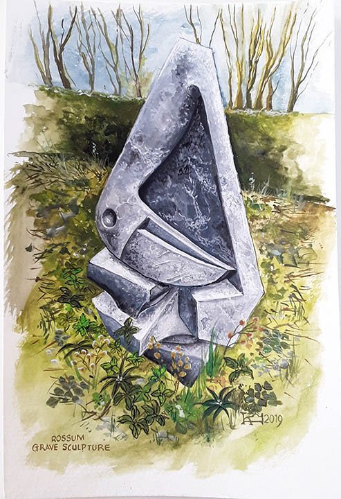 Rossum Grave Sculpture
