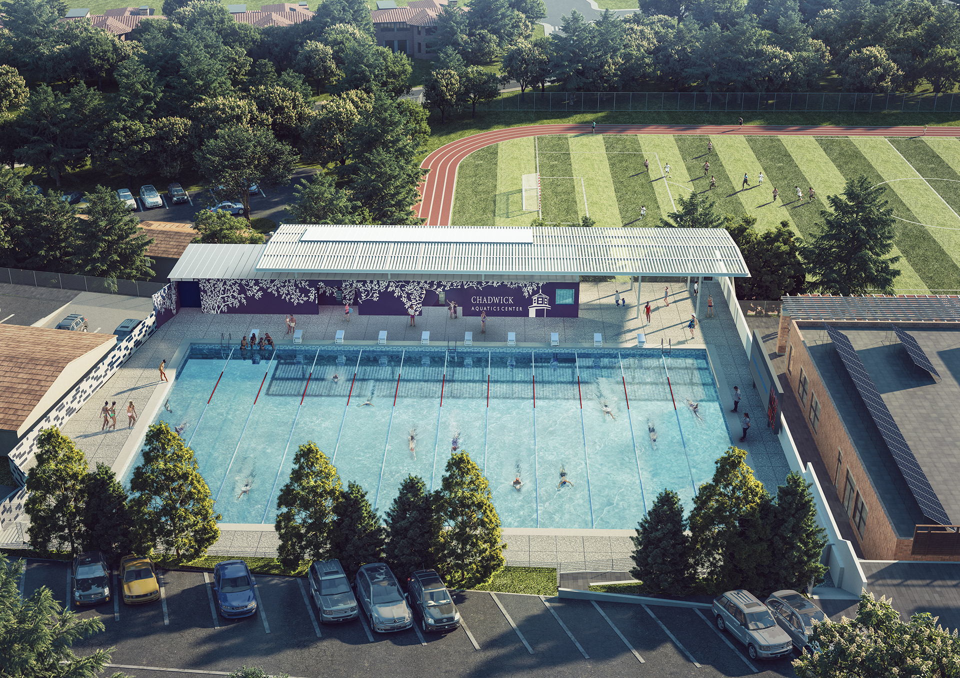 PLAN(t) Studio at Brooks + Scarpa Chadwick School Aquatic Center