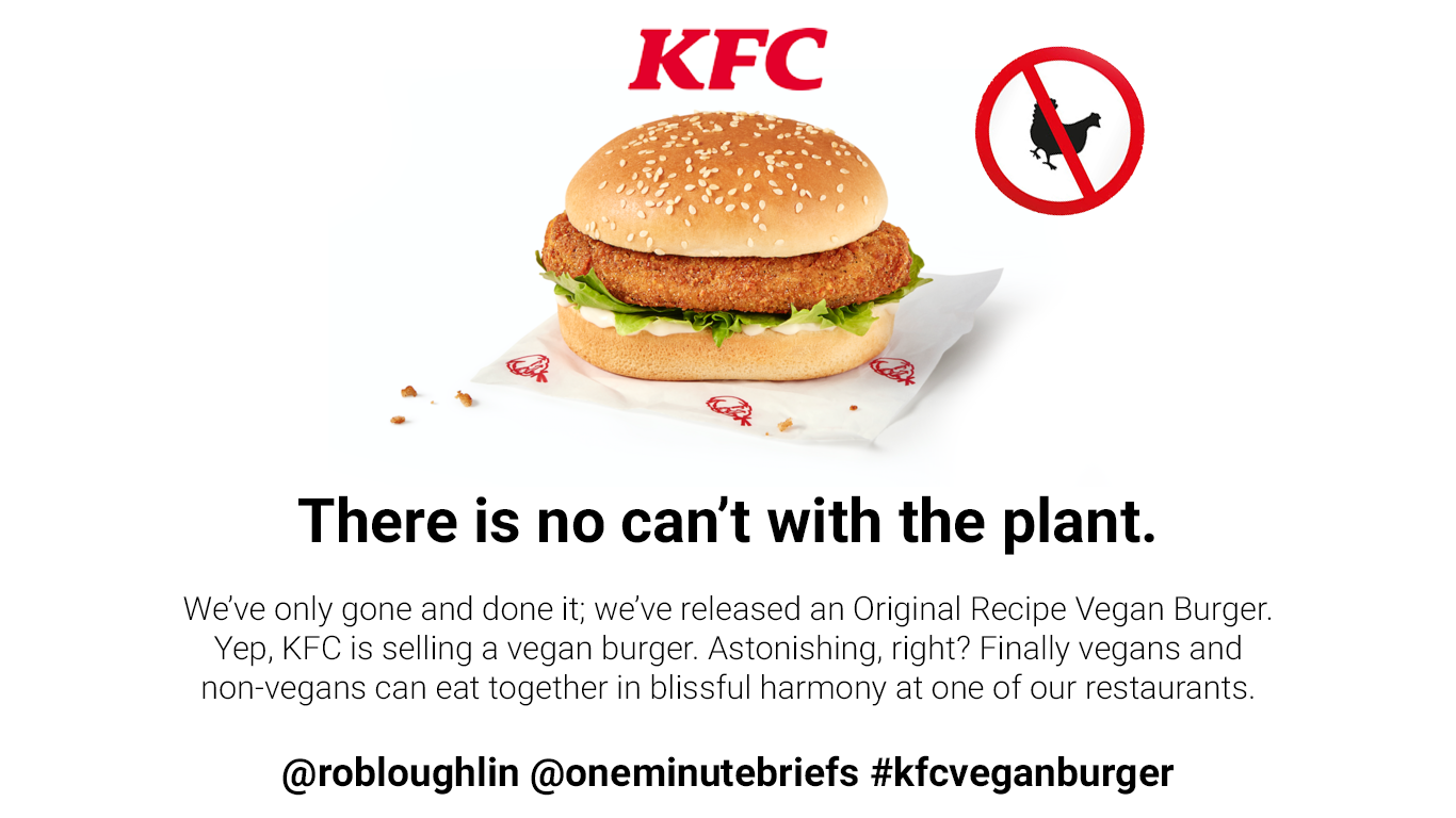 #KFCVEGANBURGER