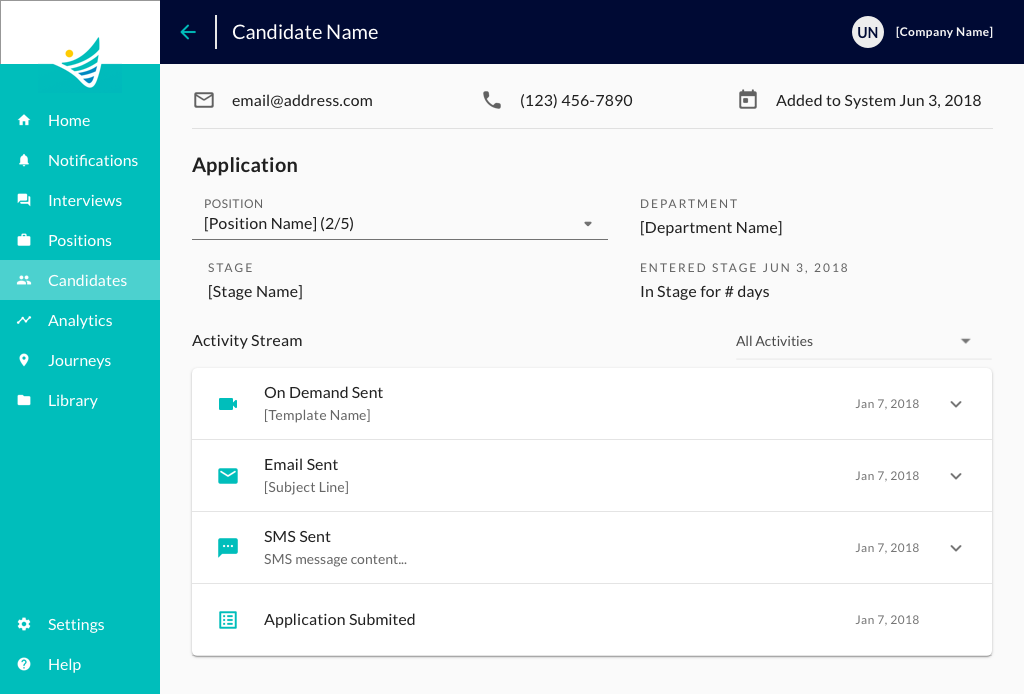 Candidate Details
