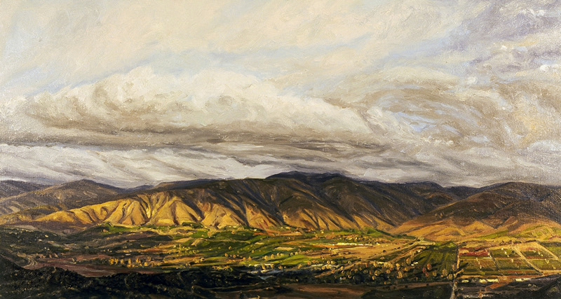 November 2002, oil on canvas, 18in x 33in