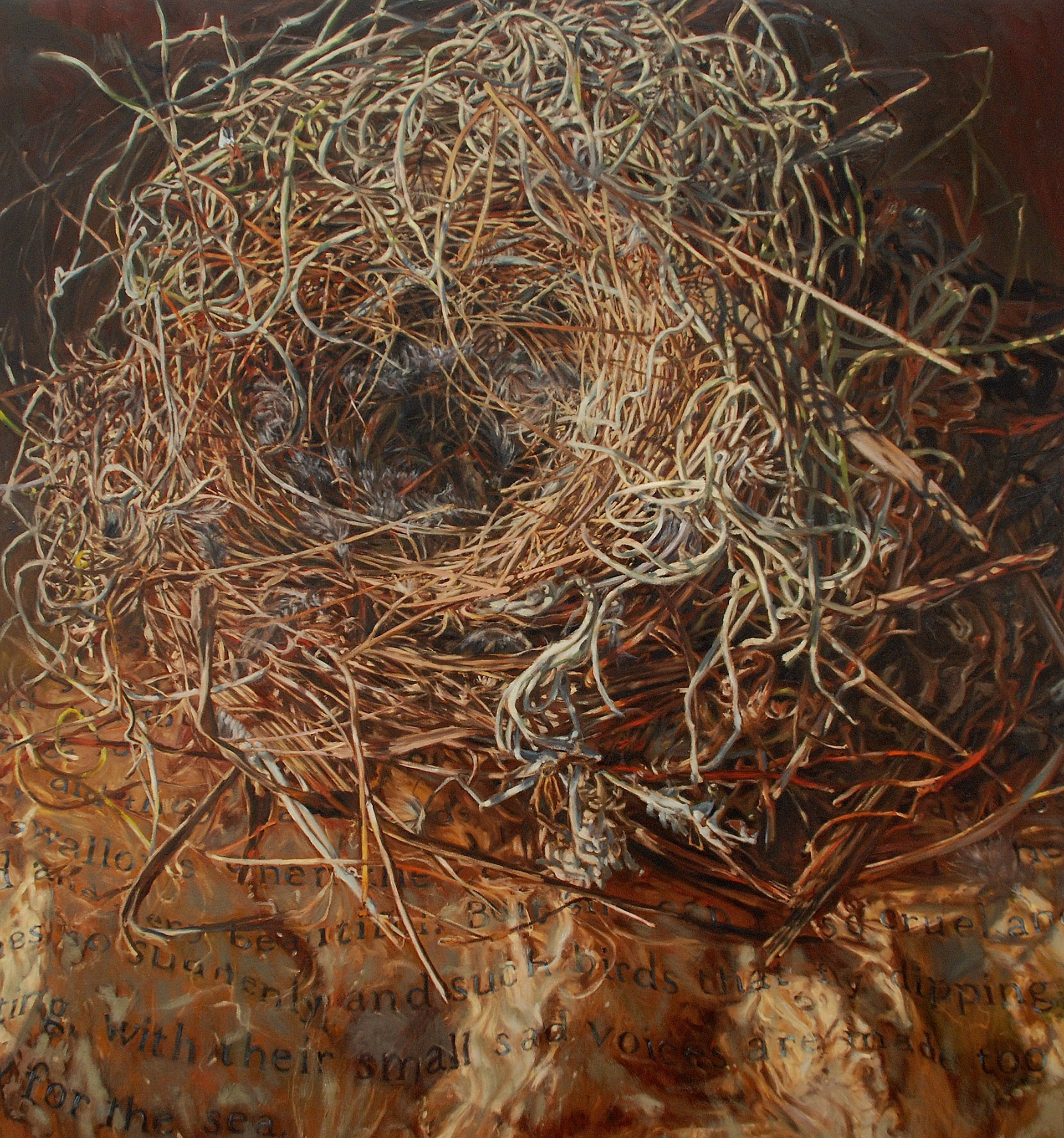For the Sea, oil on canvas, 64in x 60in, 2012