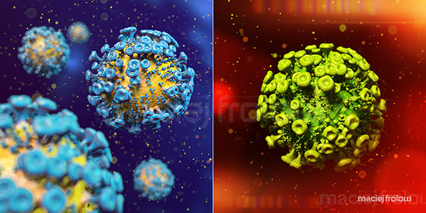 Maciej Frolow - Illustrator - Human immunodeficiency virus (HIV)