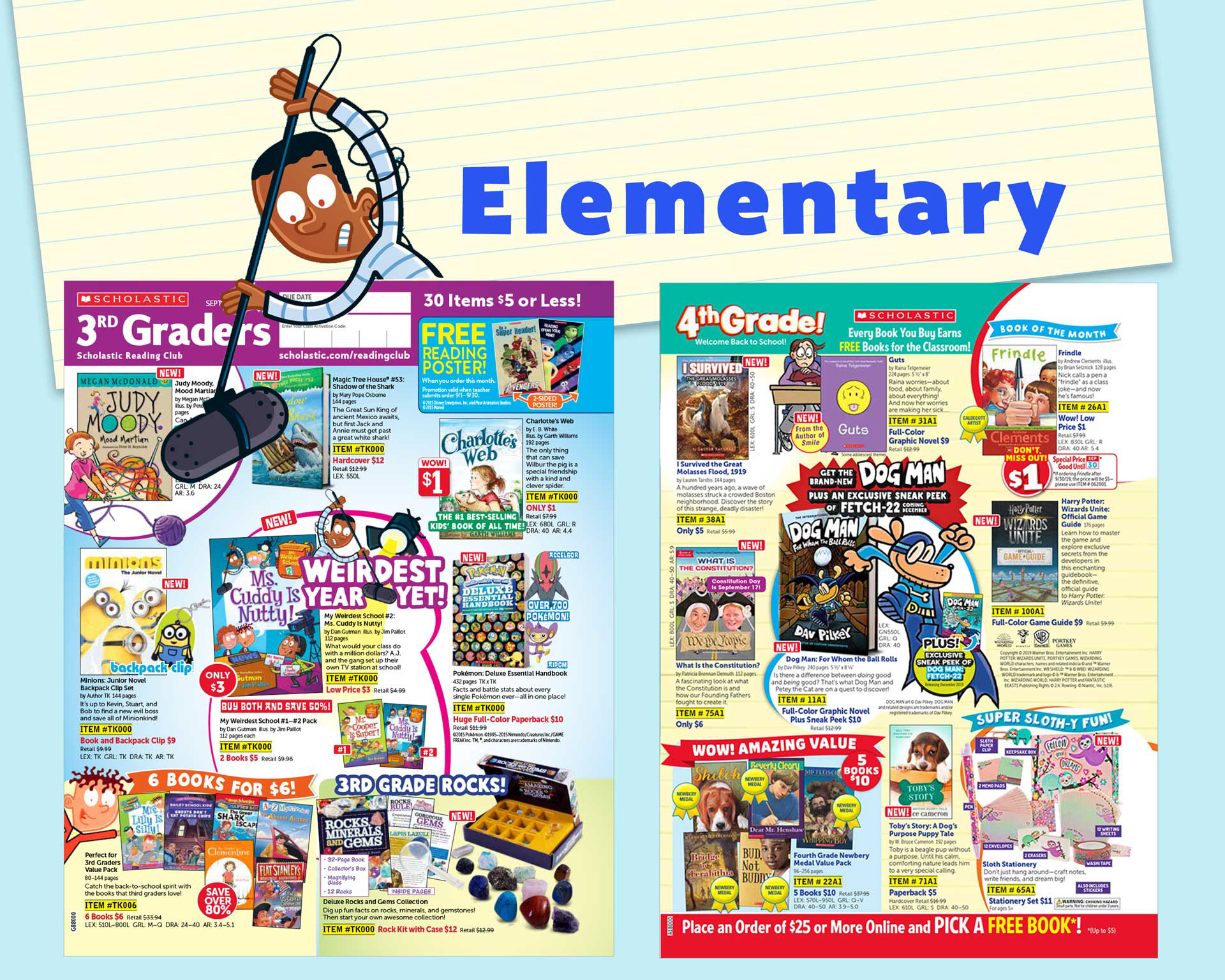 Scholastic Book Clubs: All Digital Flyers for 1st Grade September