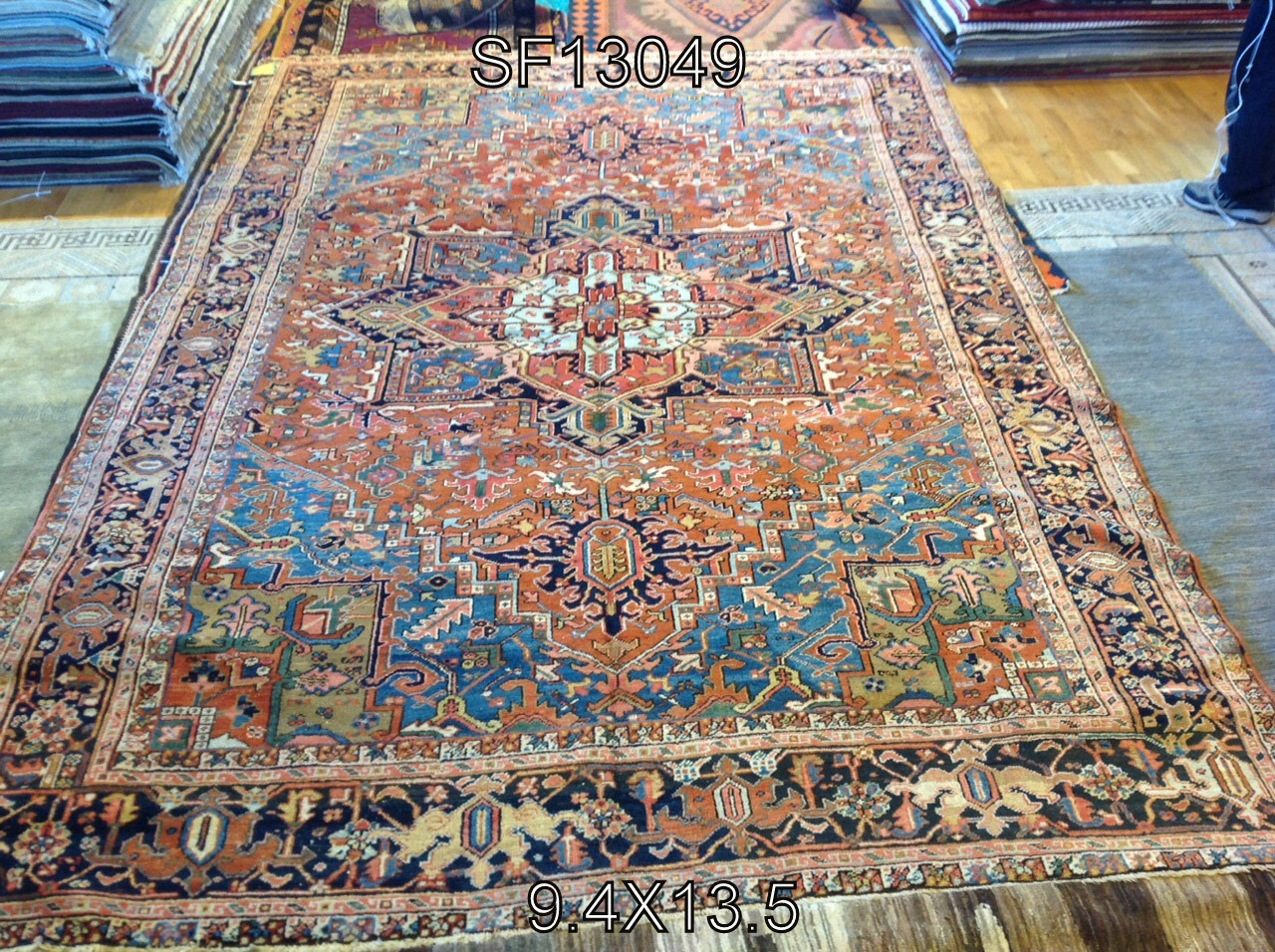 Aga John Rugs - Antique 10' x 14'