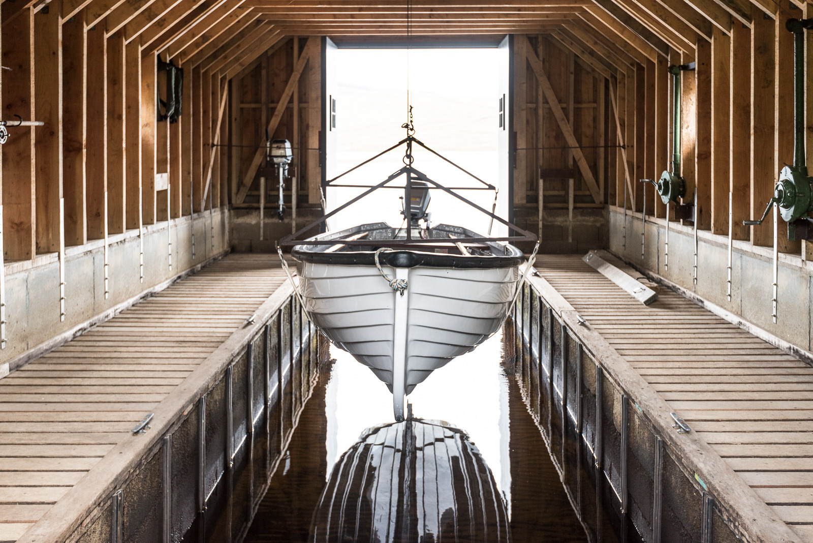 Boat house - Shooting for Kinloch Lodge in Scotland - photo Martin Kaufmann