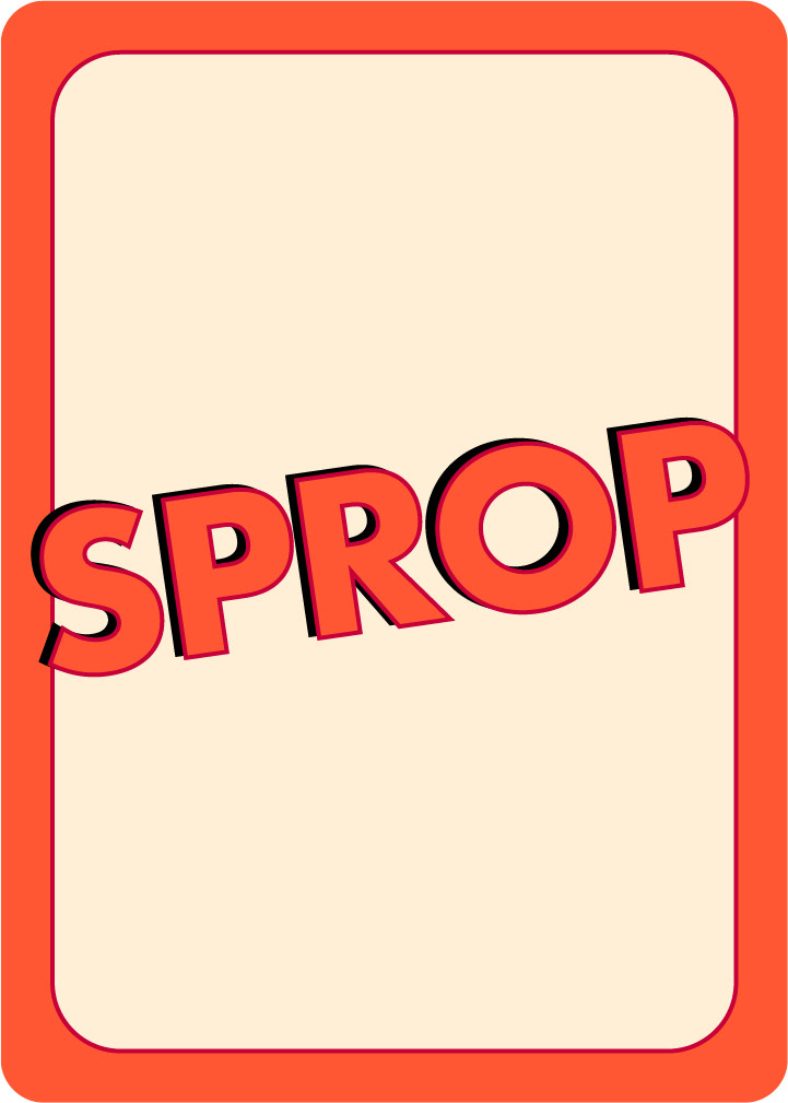 Prop card back