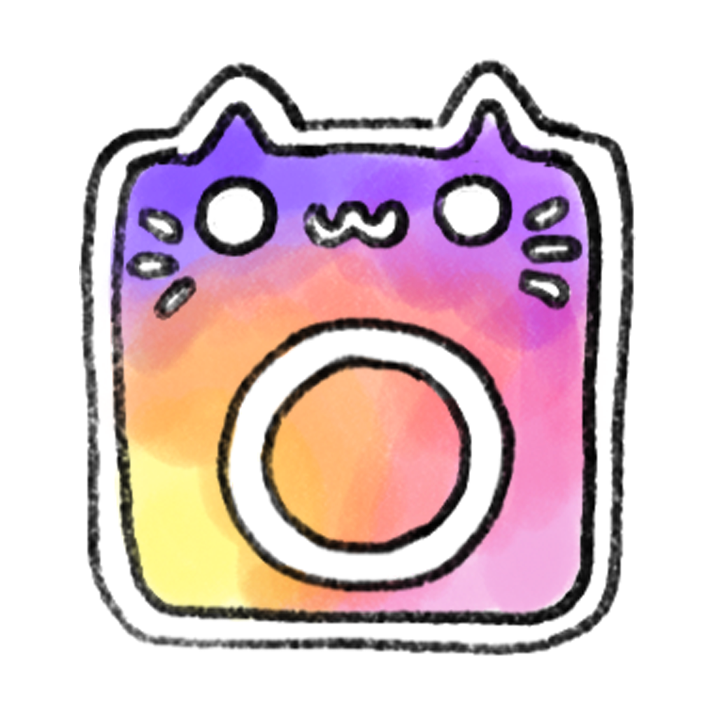 Cute App Icon Cat Hand Drawn Icon iPhone Icon Cat 