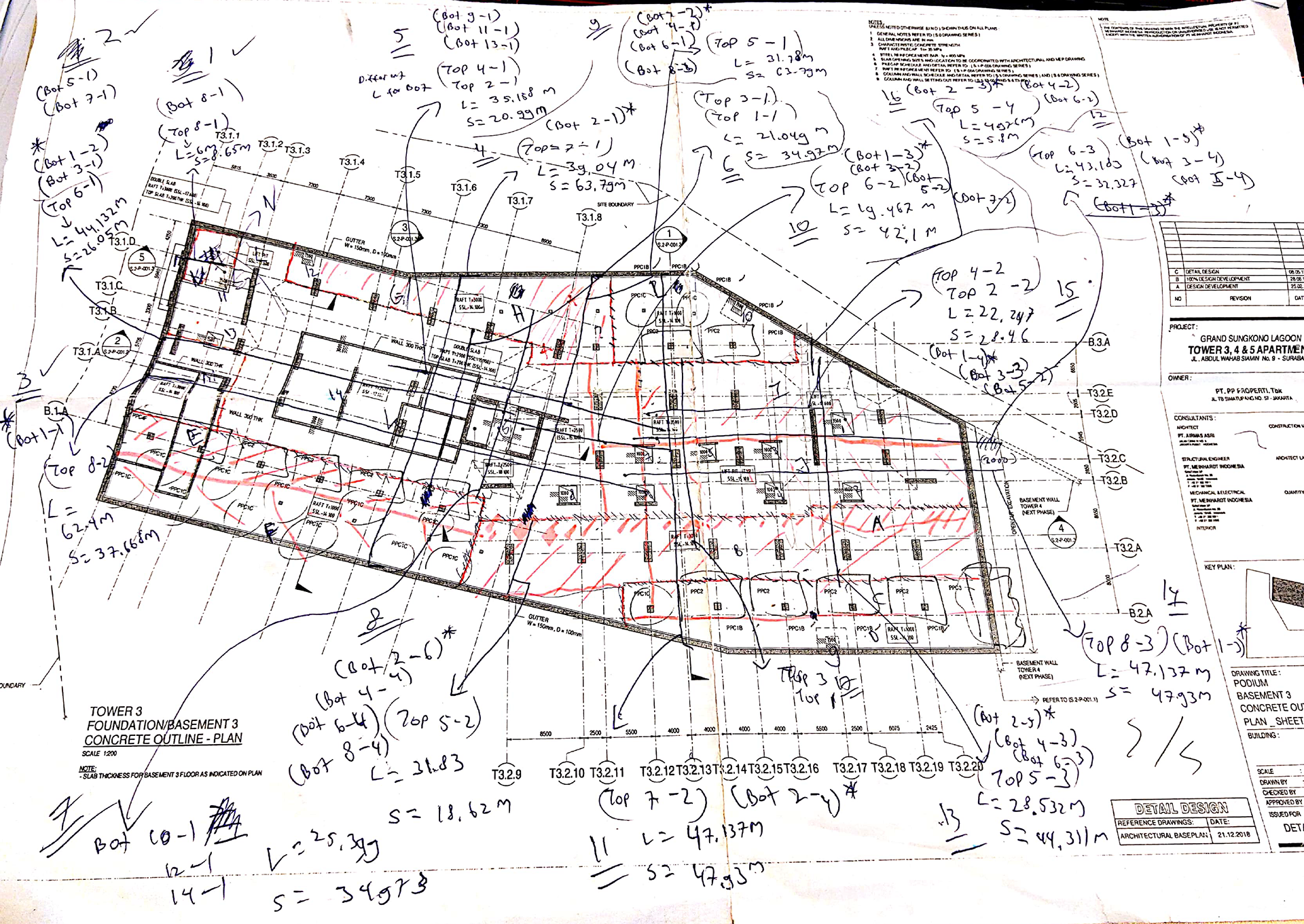 Raft Foundation Reinforcement Manual Calculation