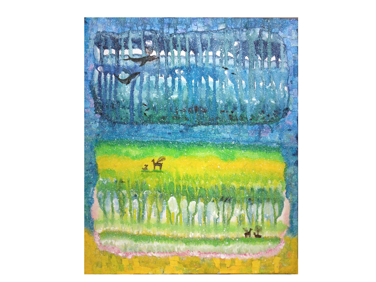 Yaccka Design Works Yasuka Fukuoka 海のセカイと森のセカイ 原画