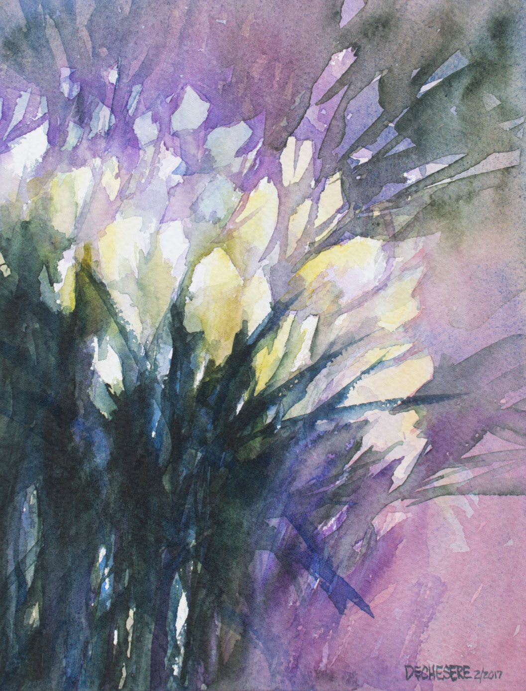 Les Fleurs de Printemps - Watercolor