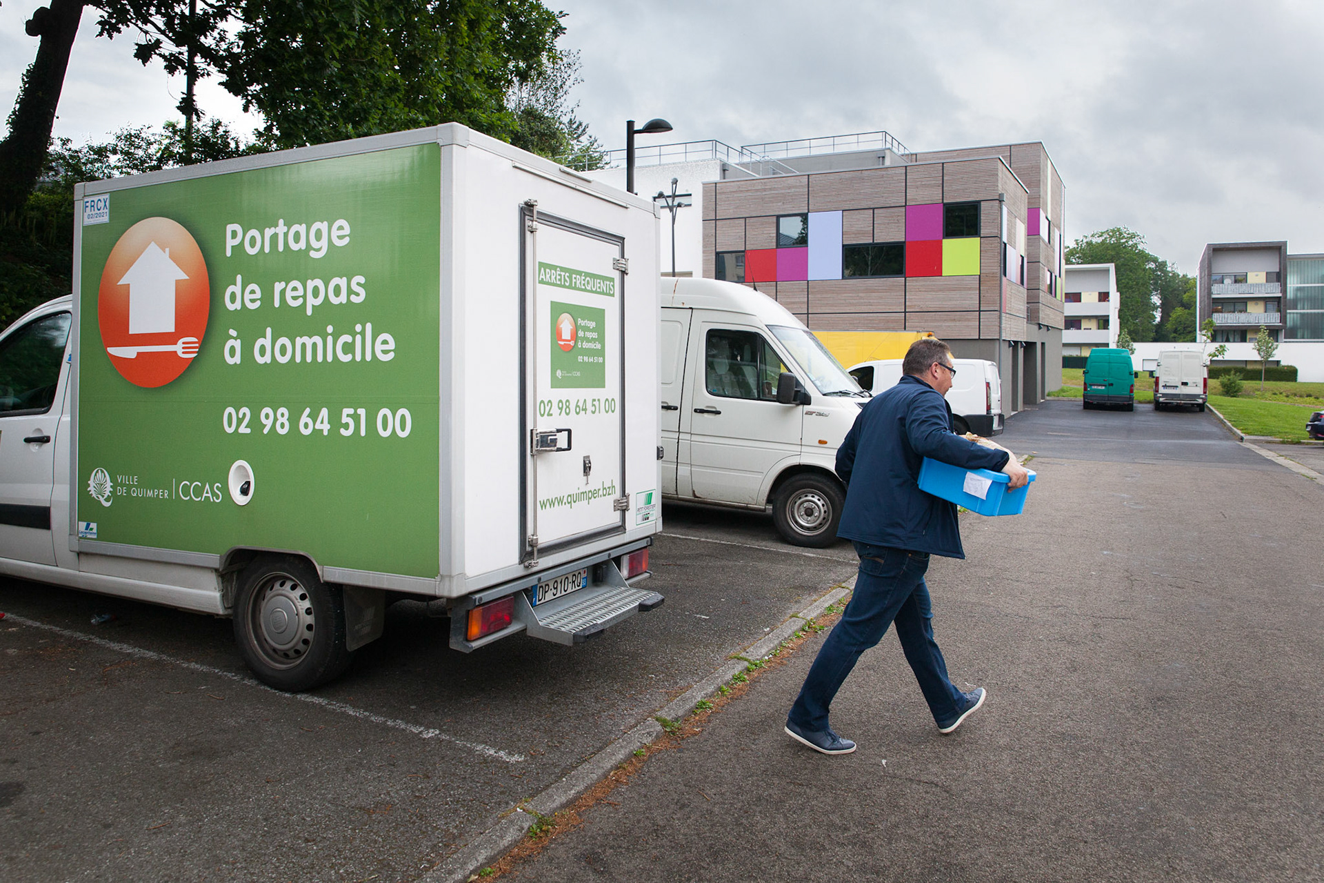 Portage de repas à domicile.