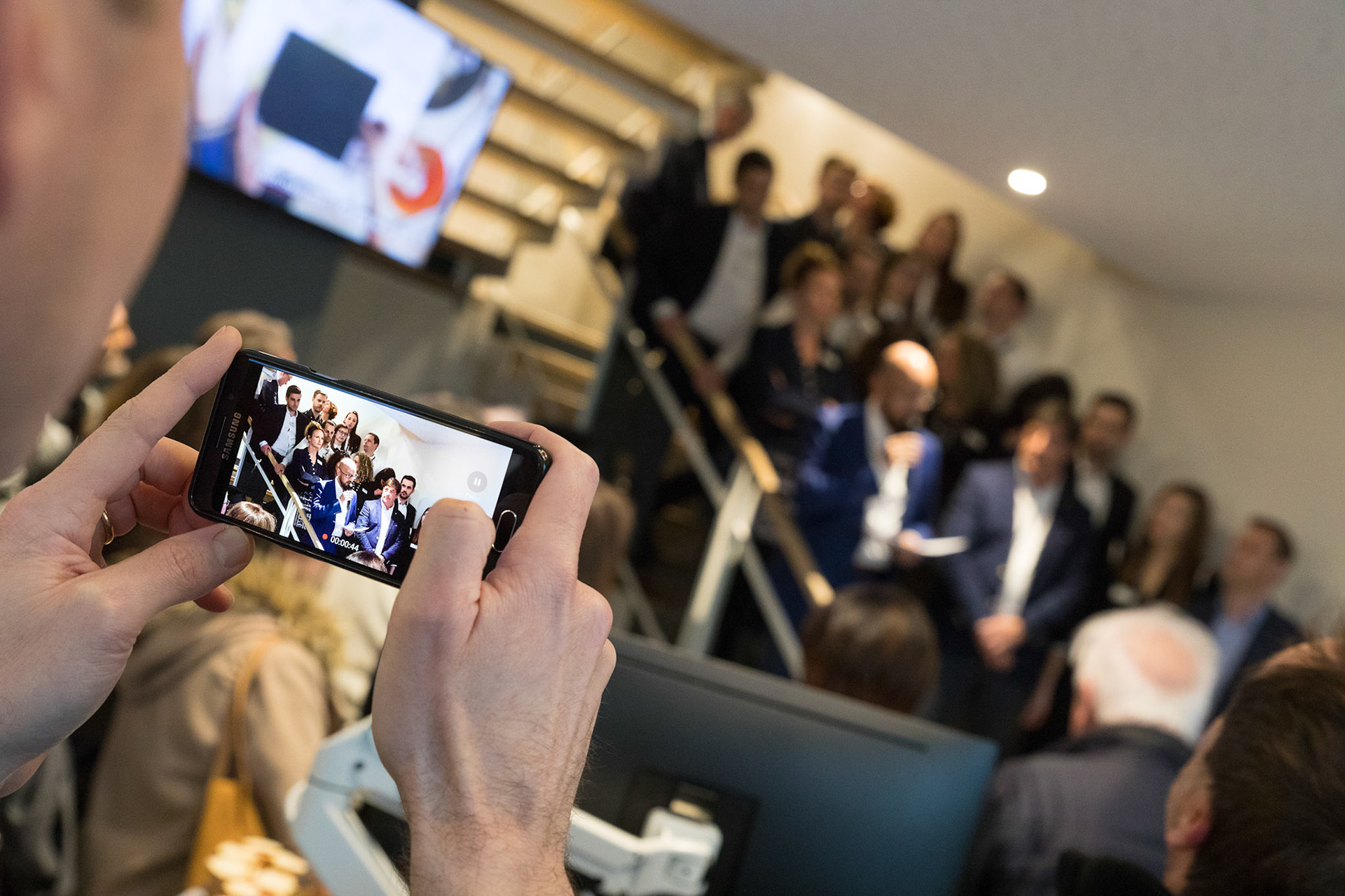 Inauguration d'une agence bancaire à Brest