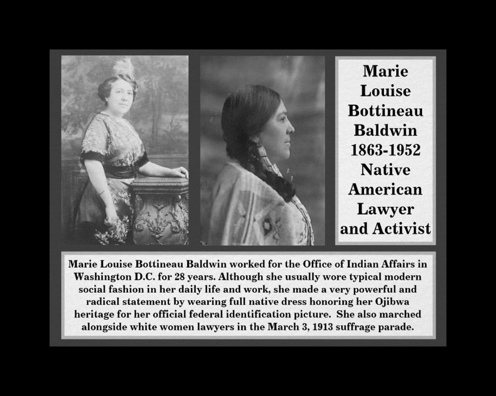 Marie Louise Bottineau Baldwin (U.S. National Park Service)