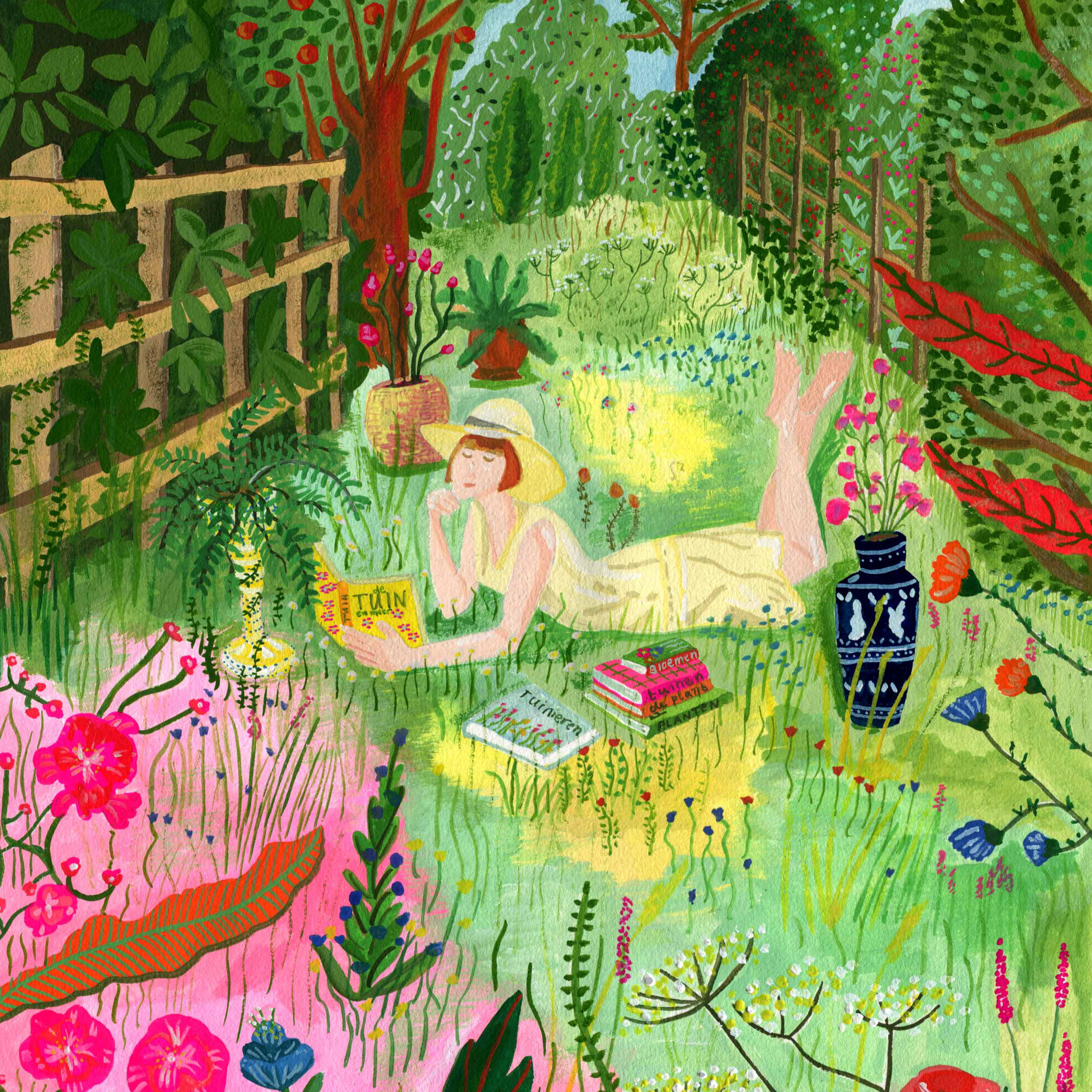 Anke Knapper Illustration for the gardening magazine onzeeigenTUIN