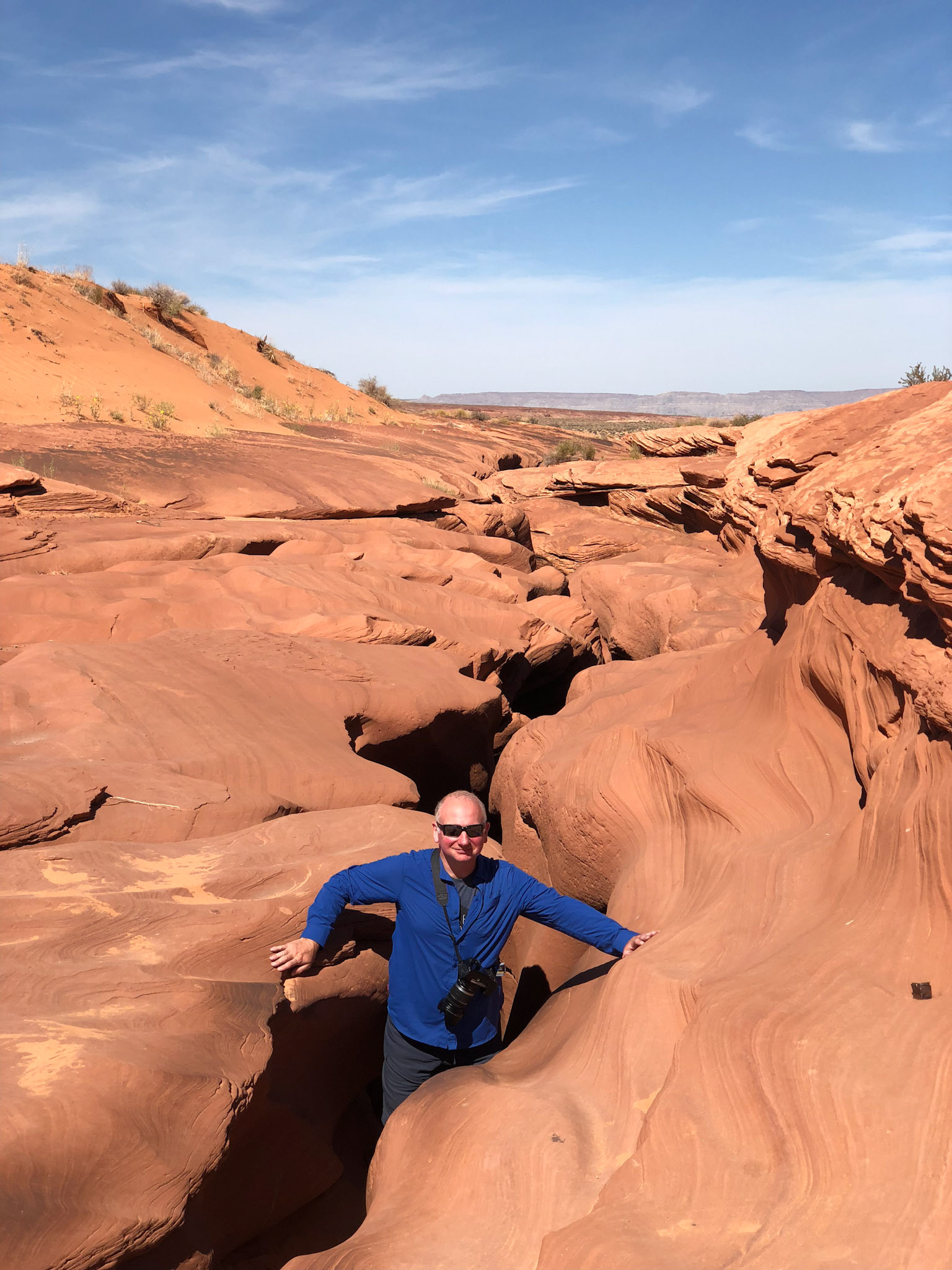 Alex emerging from Lower Antelope Canyon