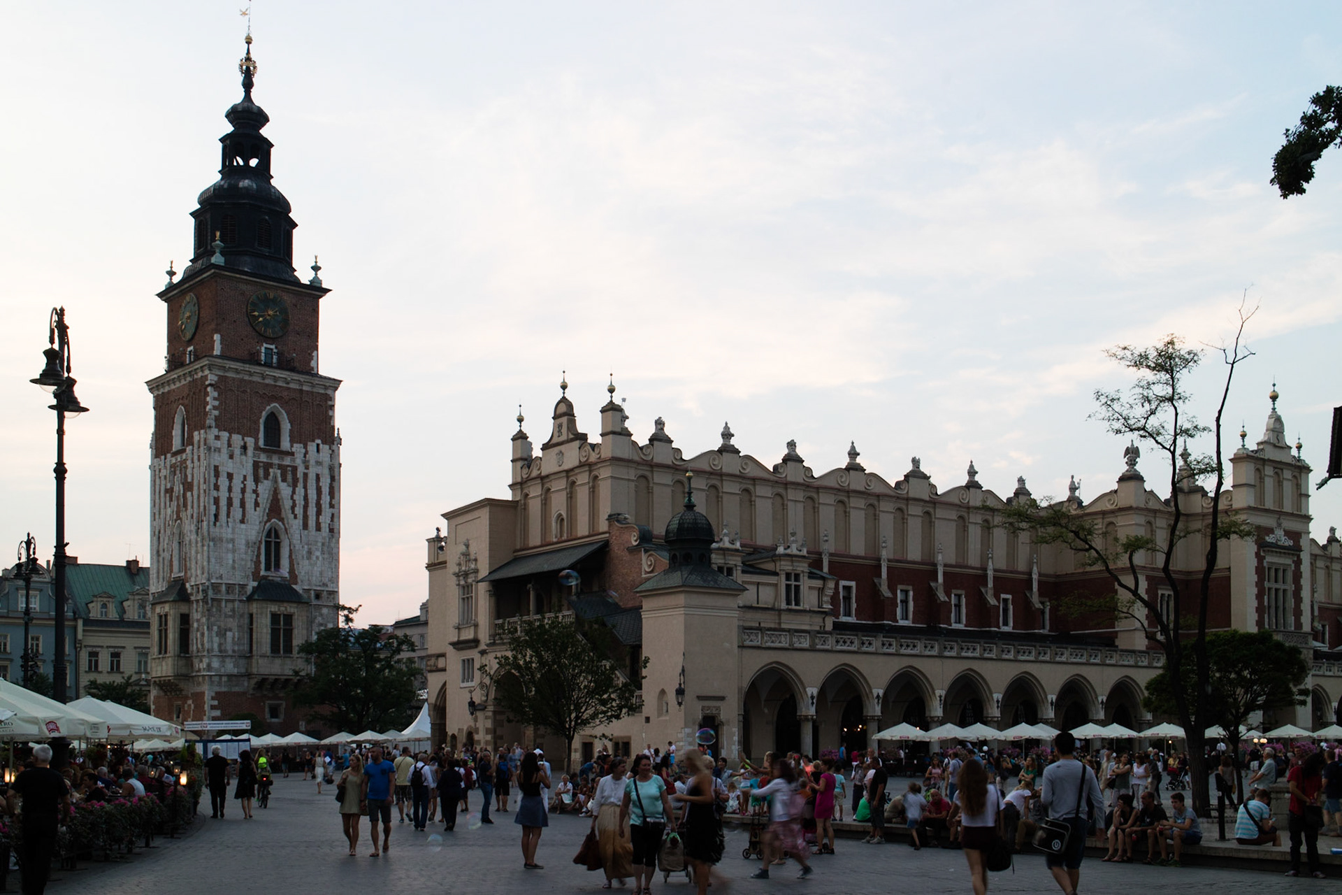 Rynek Glowny at dusk