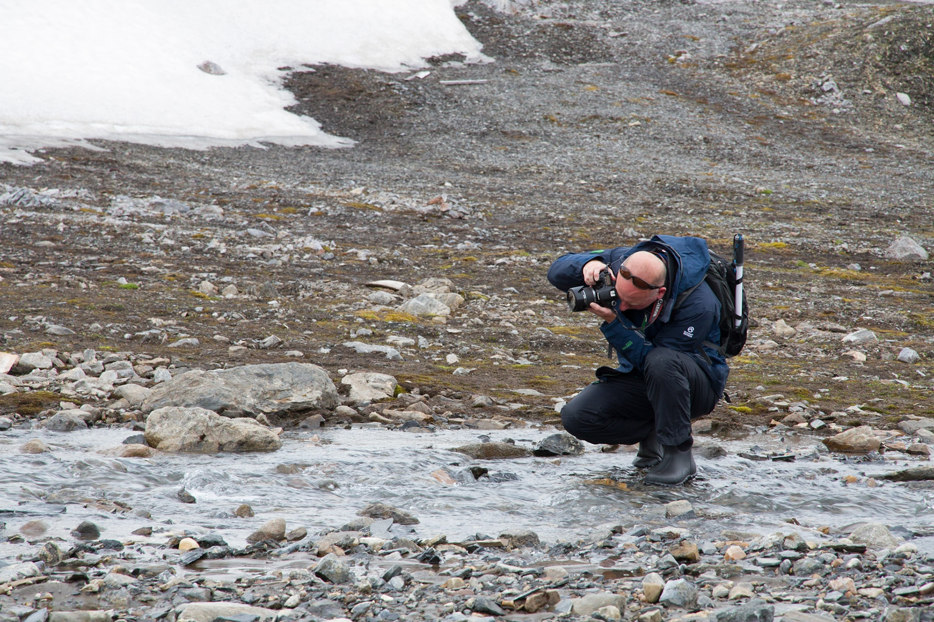 Alex experimenting after the photo lecture