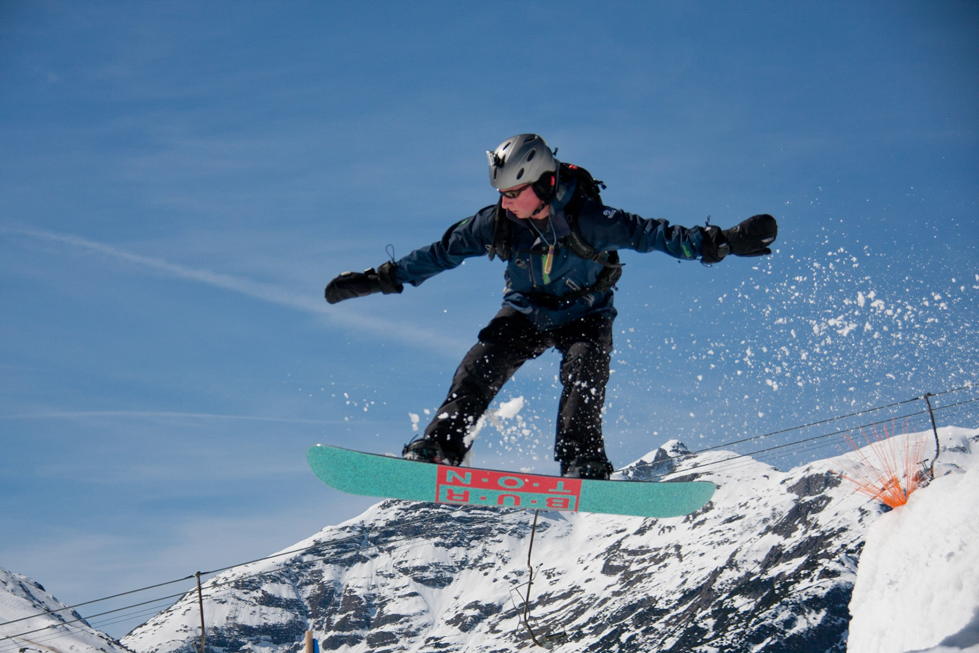 Flying through the air