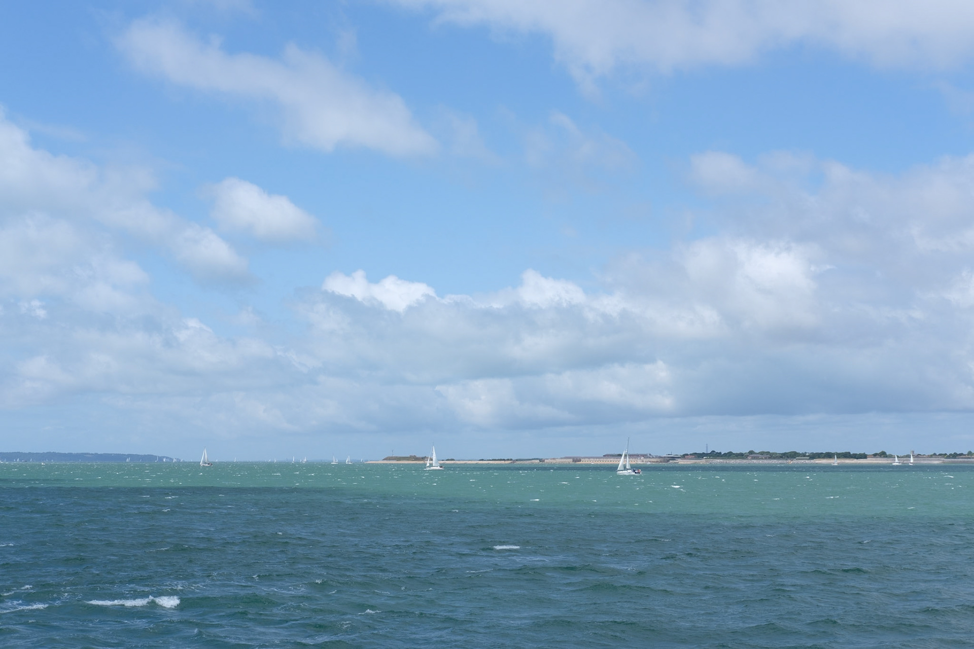 The Solent on a blustery day