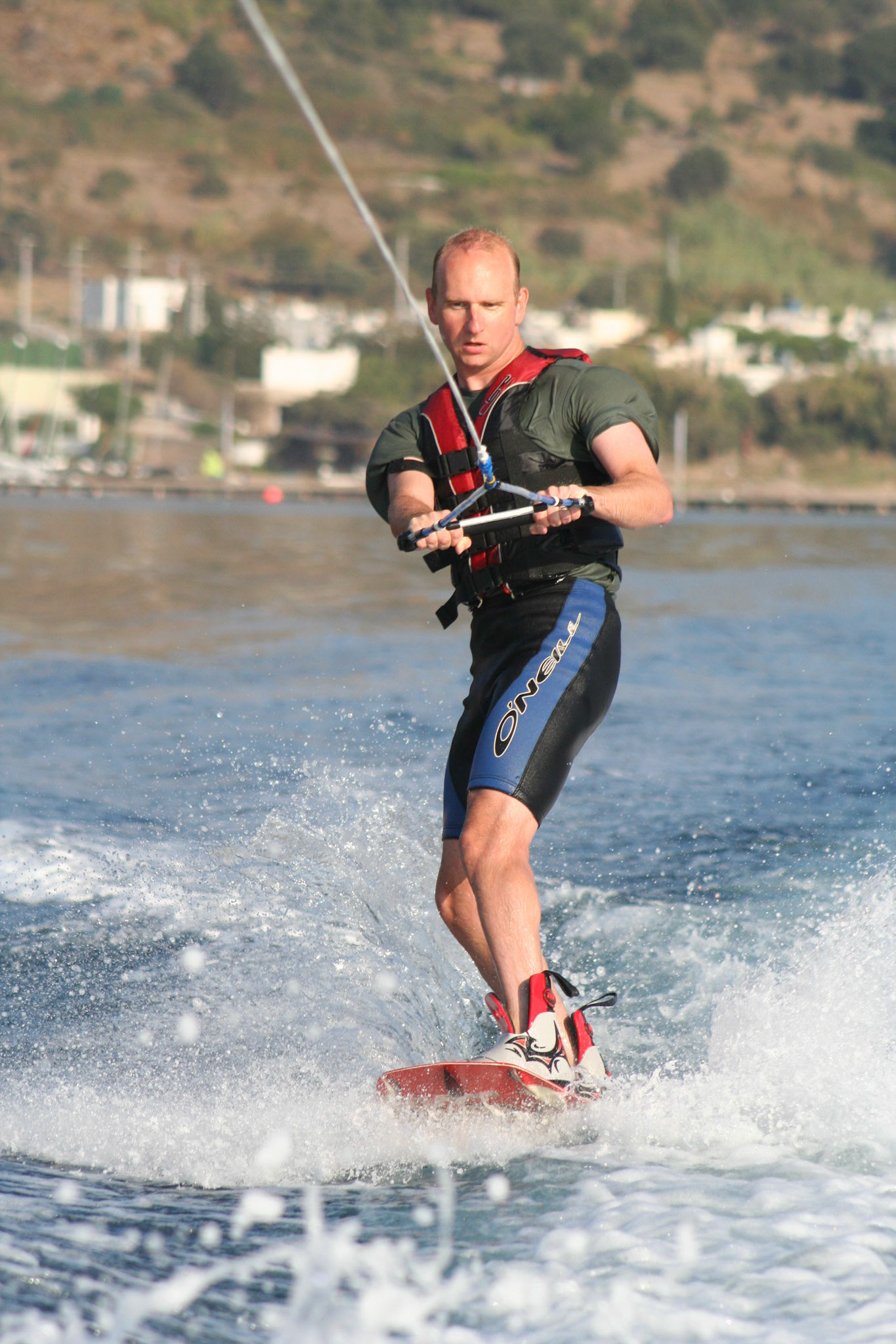 Riding switch (note the concentration!)