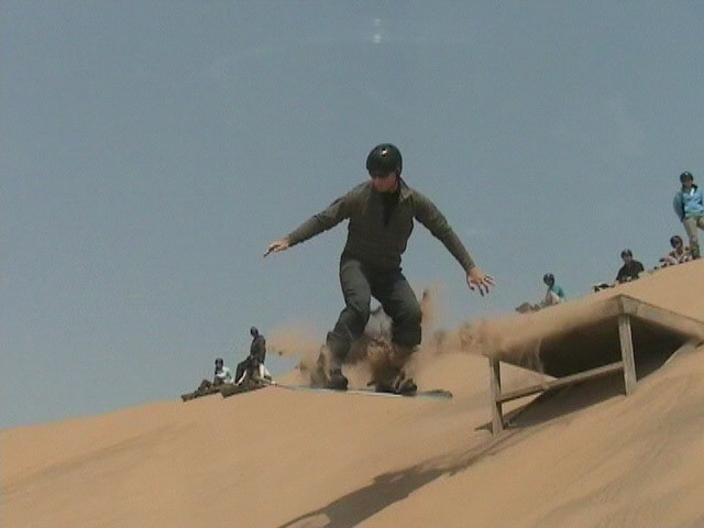 Alex sand boarding