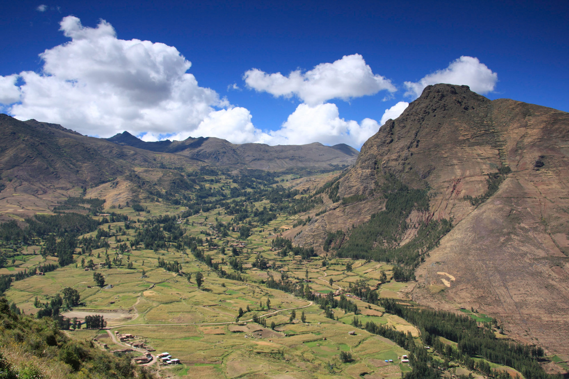 View from Pisac Inca ruins