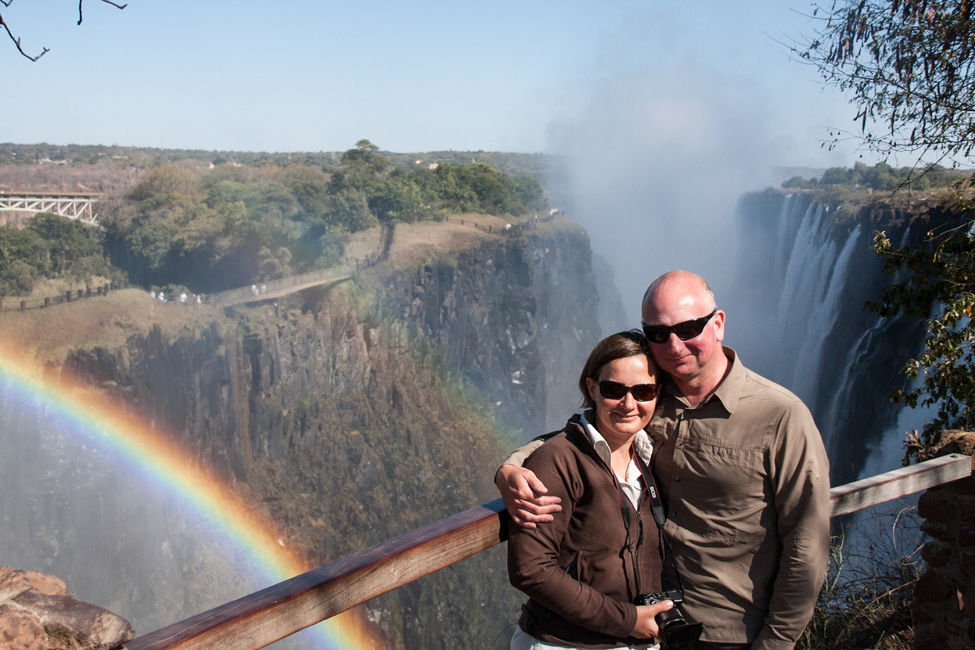 Us at Victoria Falls