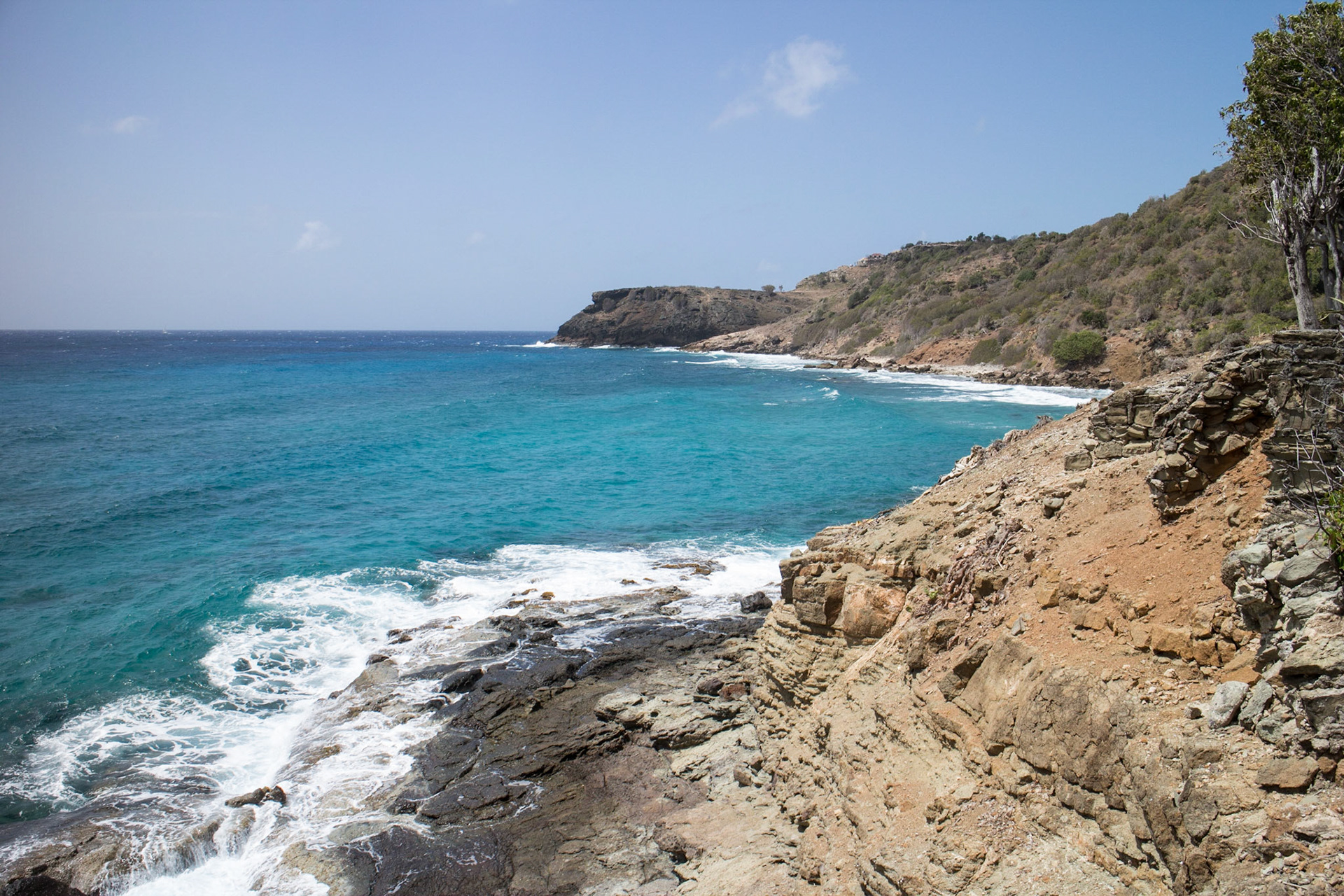 Coast from the old fort, English Harbour