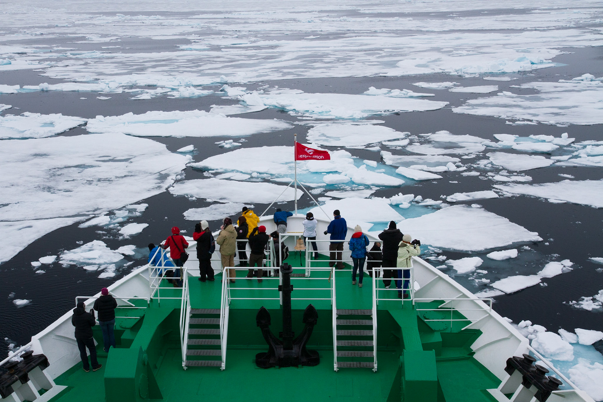 Cruising through the sea ice