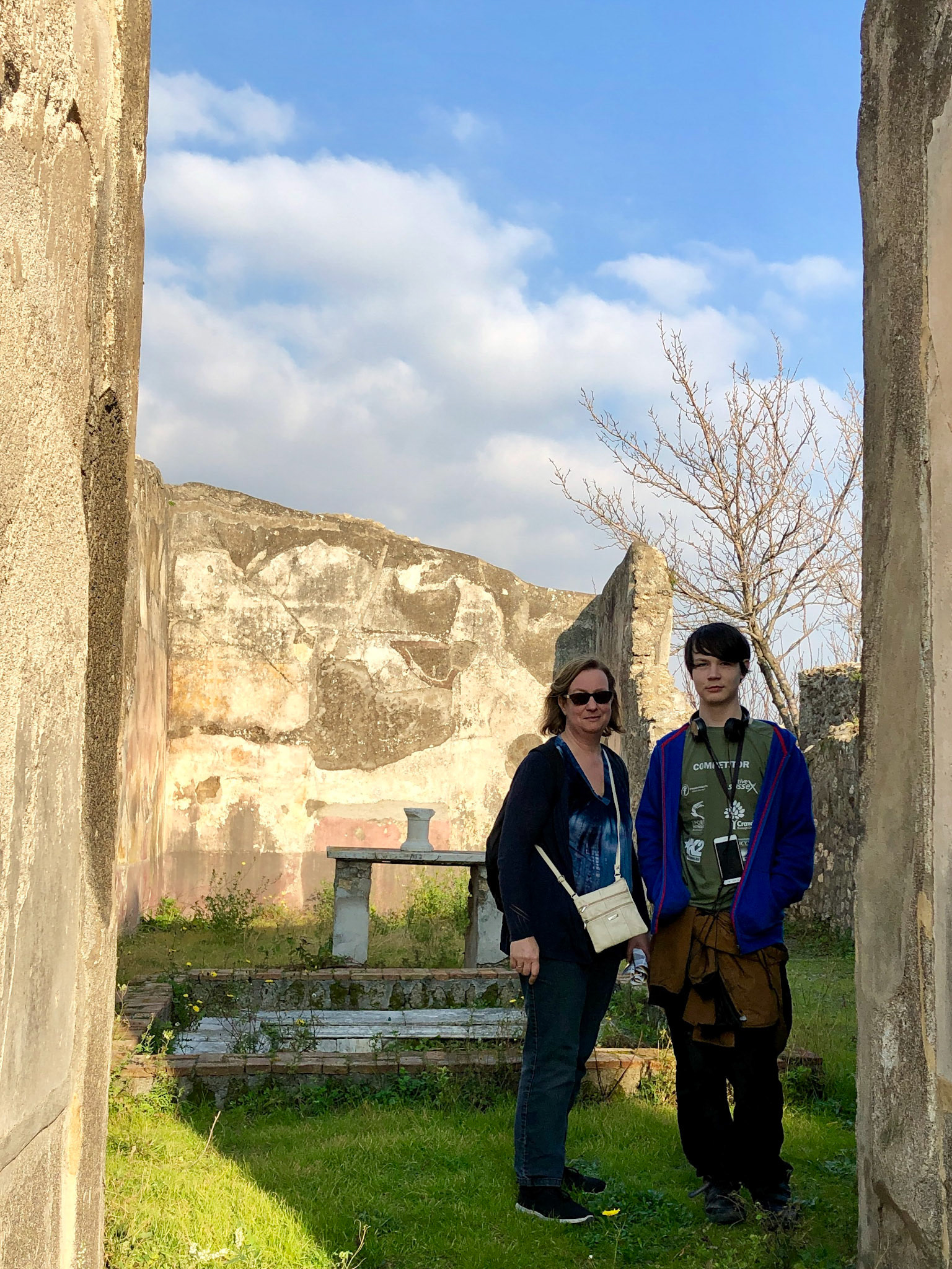 Andrea and Jamie at Pompeii