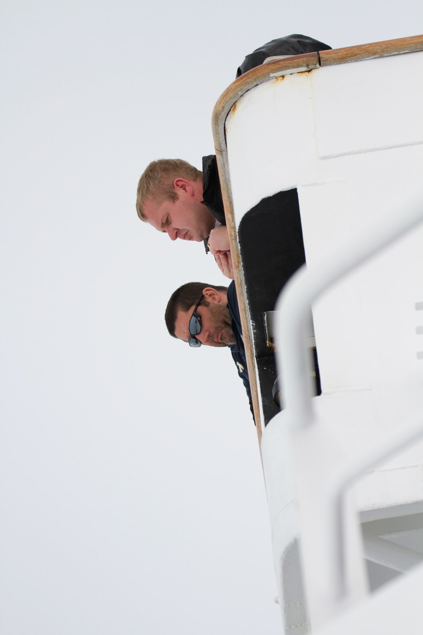 Kelvin and Alexei pondering a difficult manoeuvre!