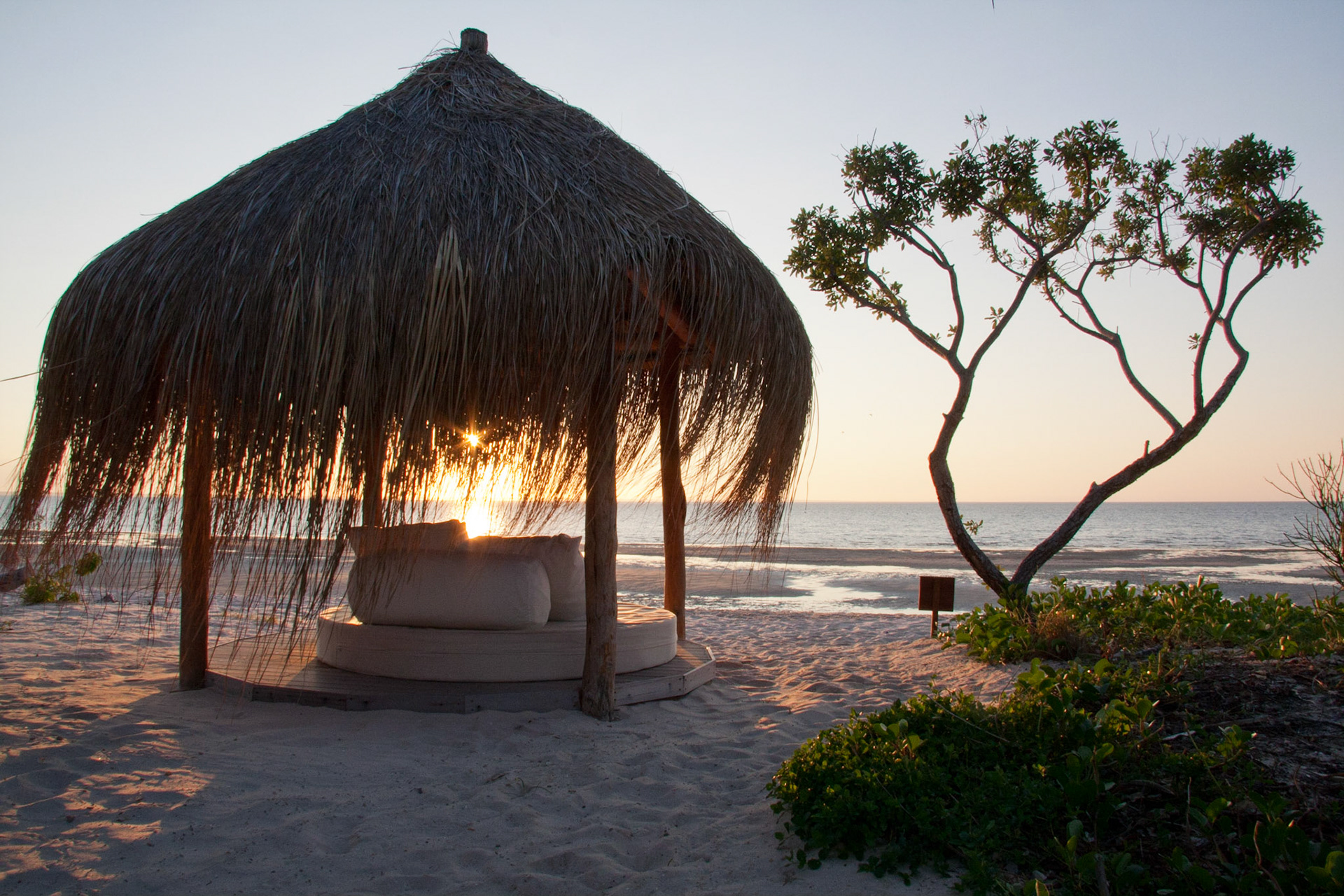 Sunset from our villa