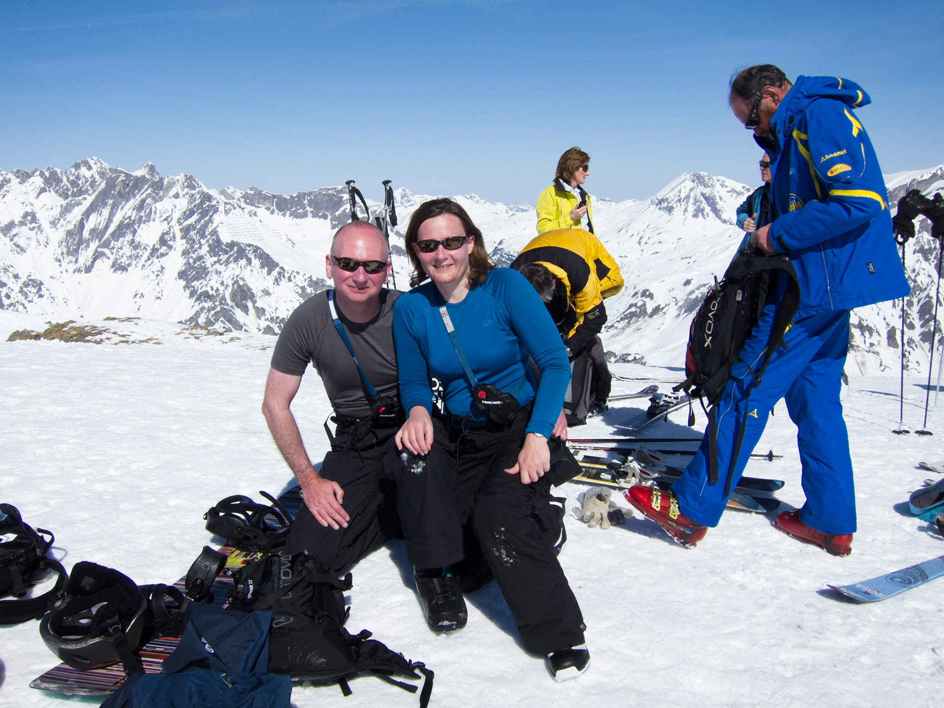 Off piste adventure - top of mtn above Stuben