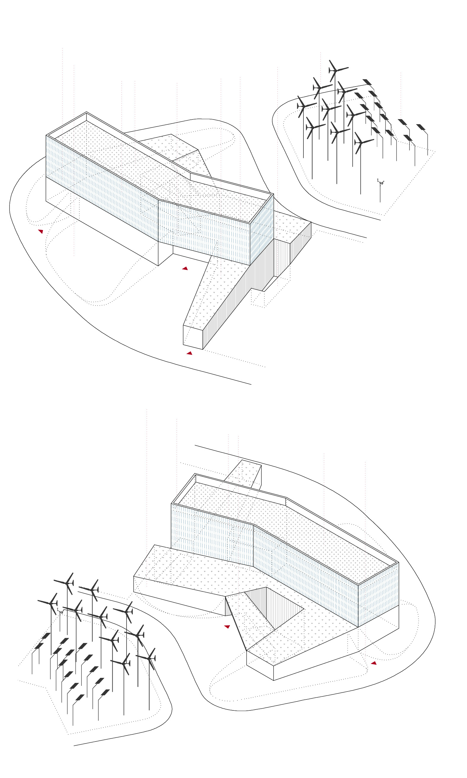axonometric windmills