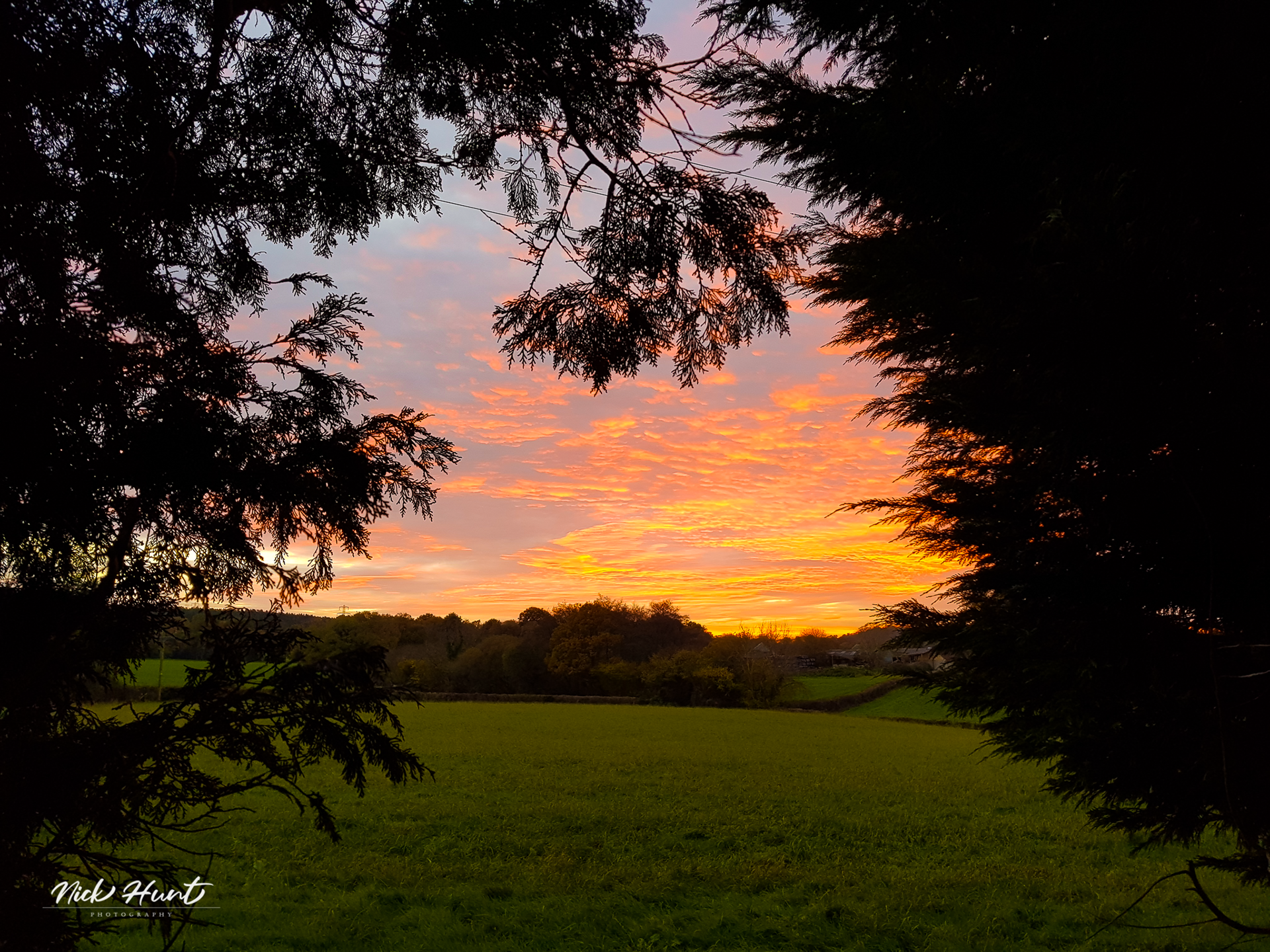 Sunset in Horsham, West Sussex