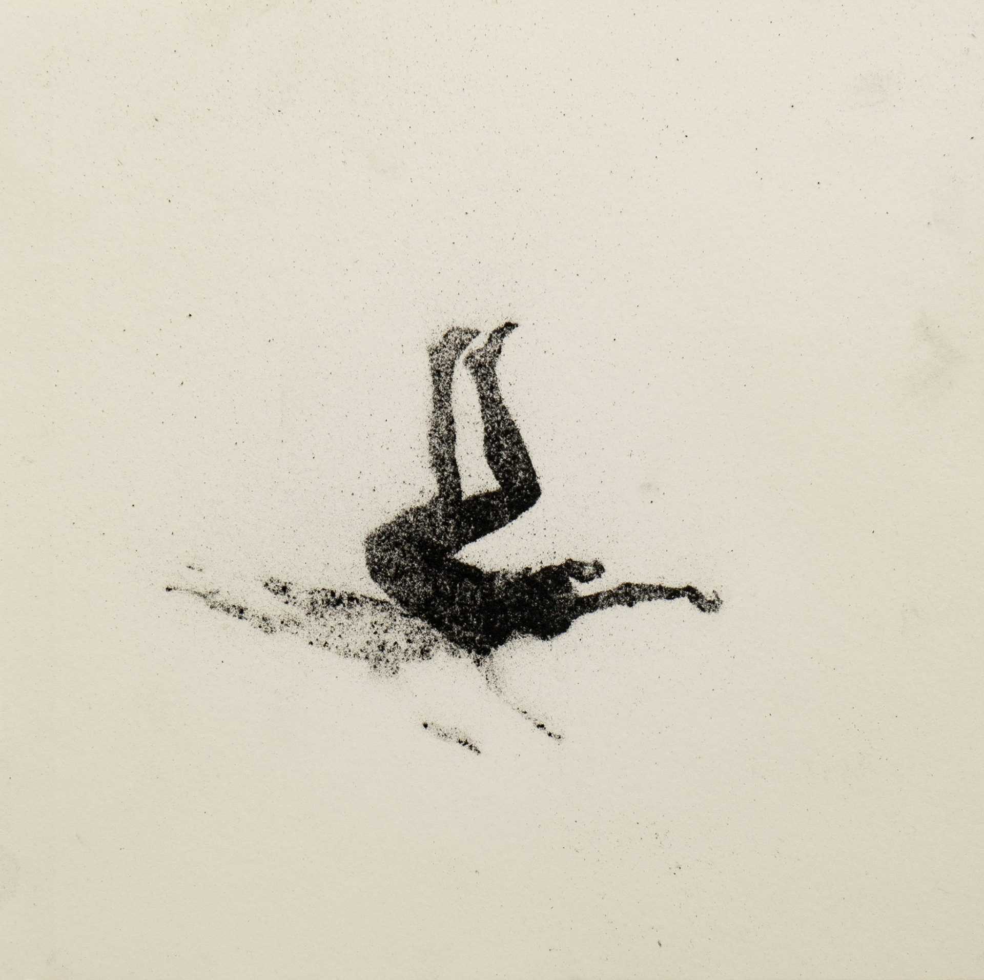 Untitled, graphite(powder) on paper, 23,4 x ± 23,4 cm, 2020