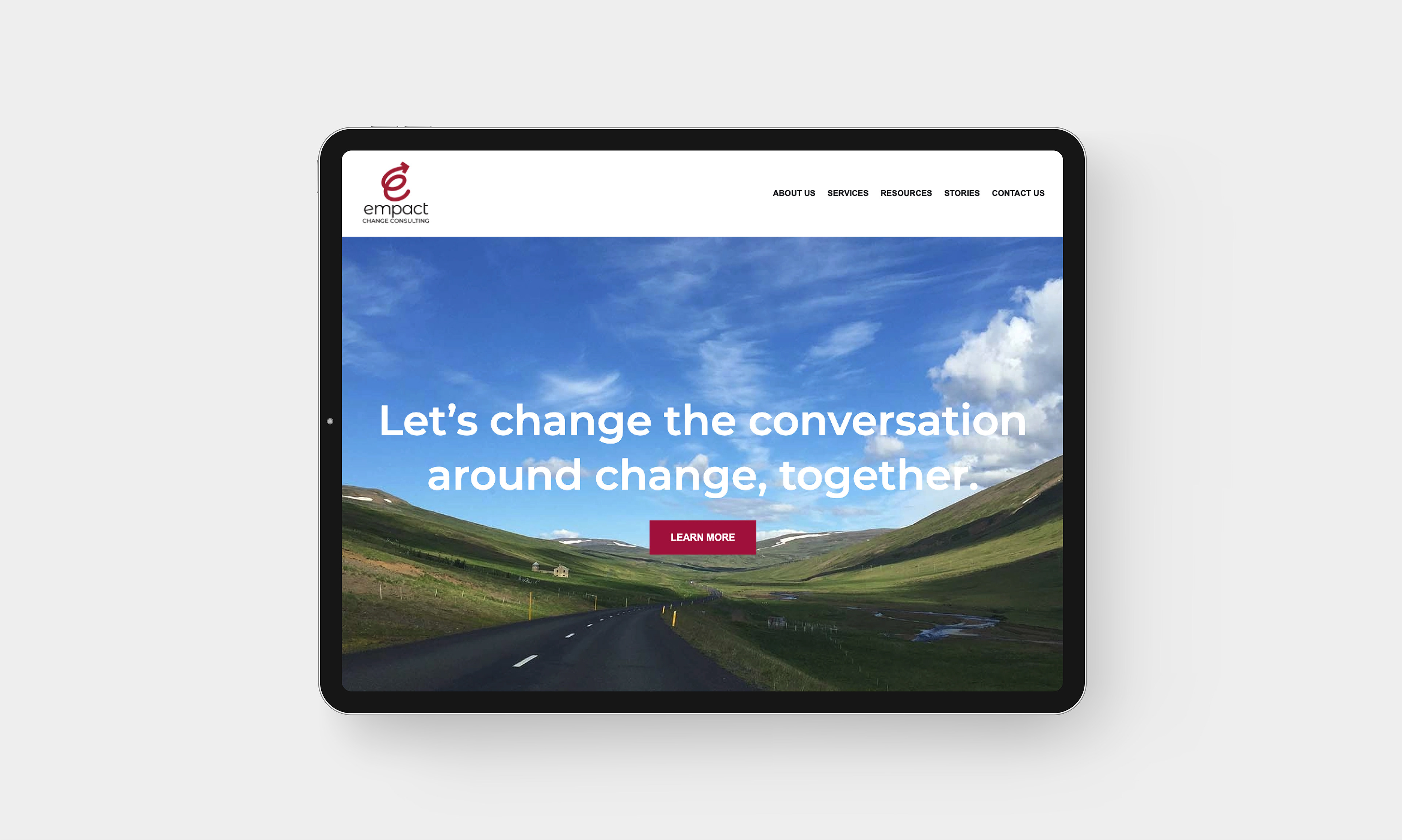Empact Change Consulting website