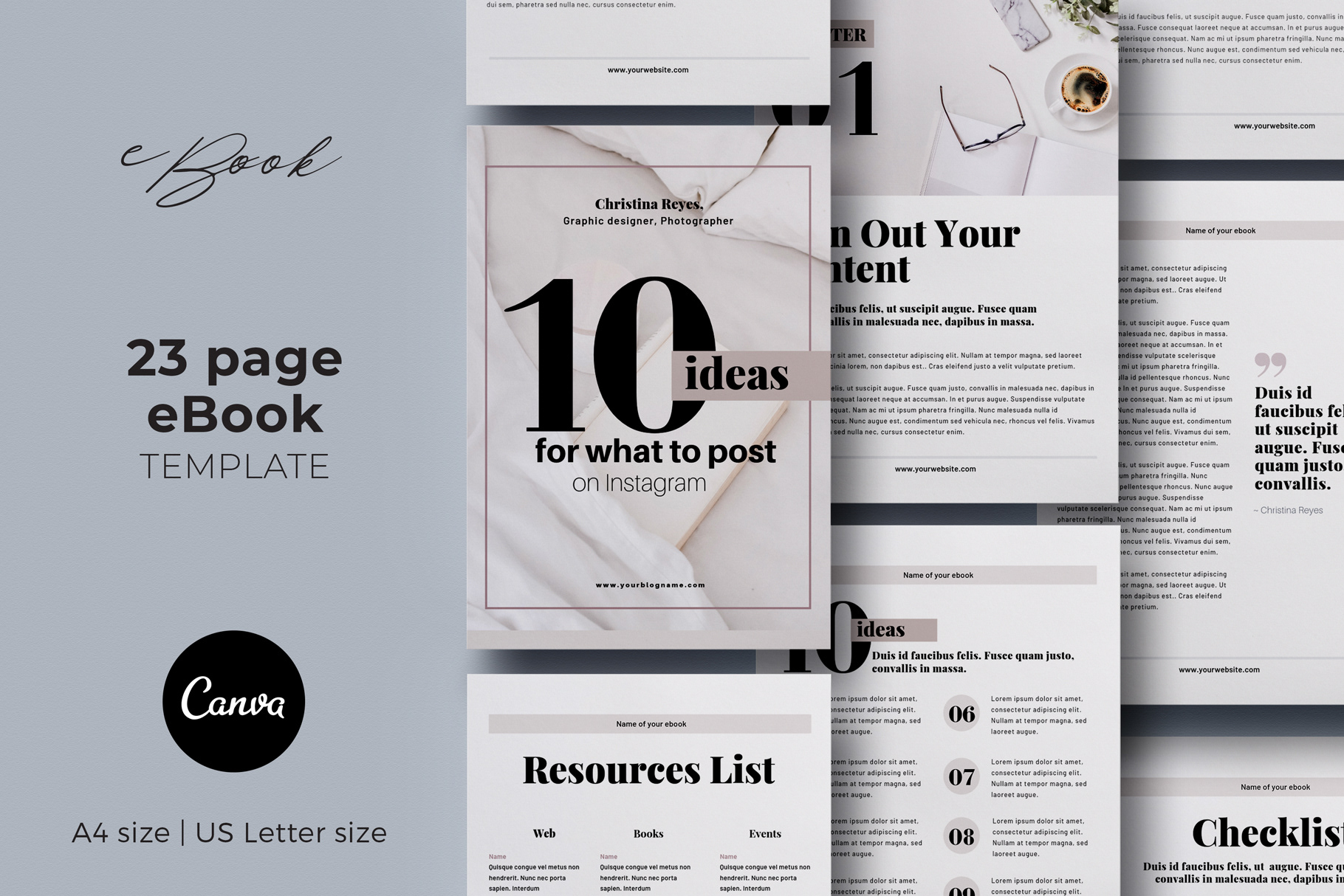 3.14&Co Portfolio Canva eBook Template 23 pages