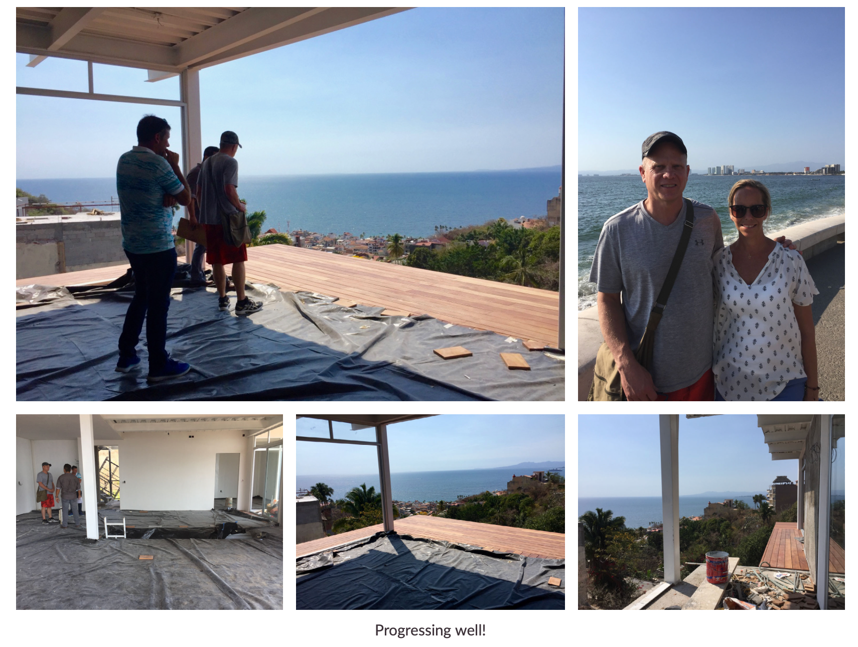 Casa 8 under construction with Warren Brander, realtor