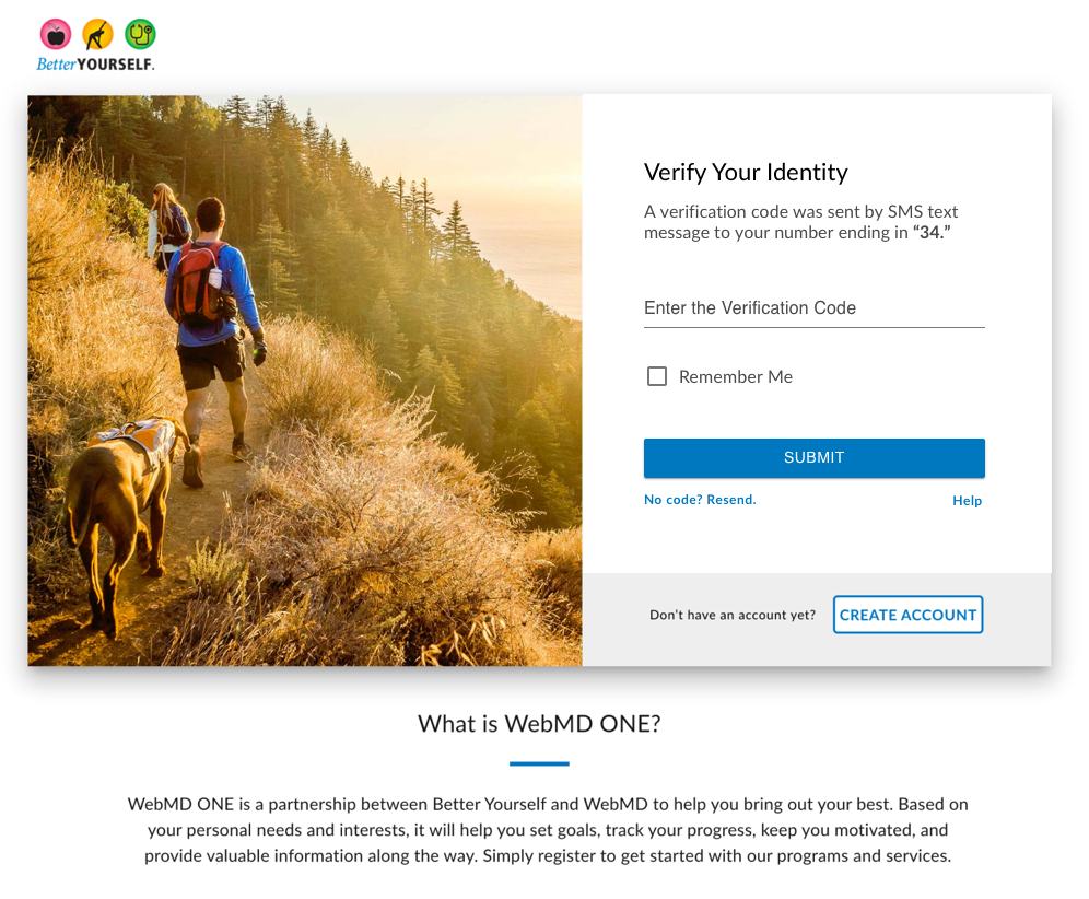 Revised Secure Sign in experience to seamlessly follow the Username and Password Prompt
