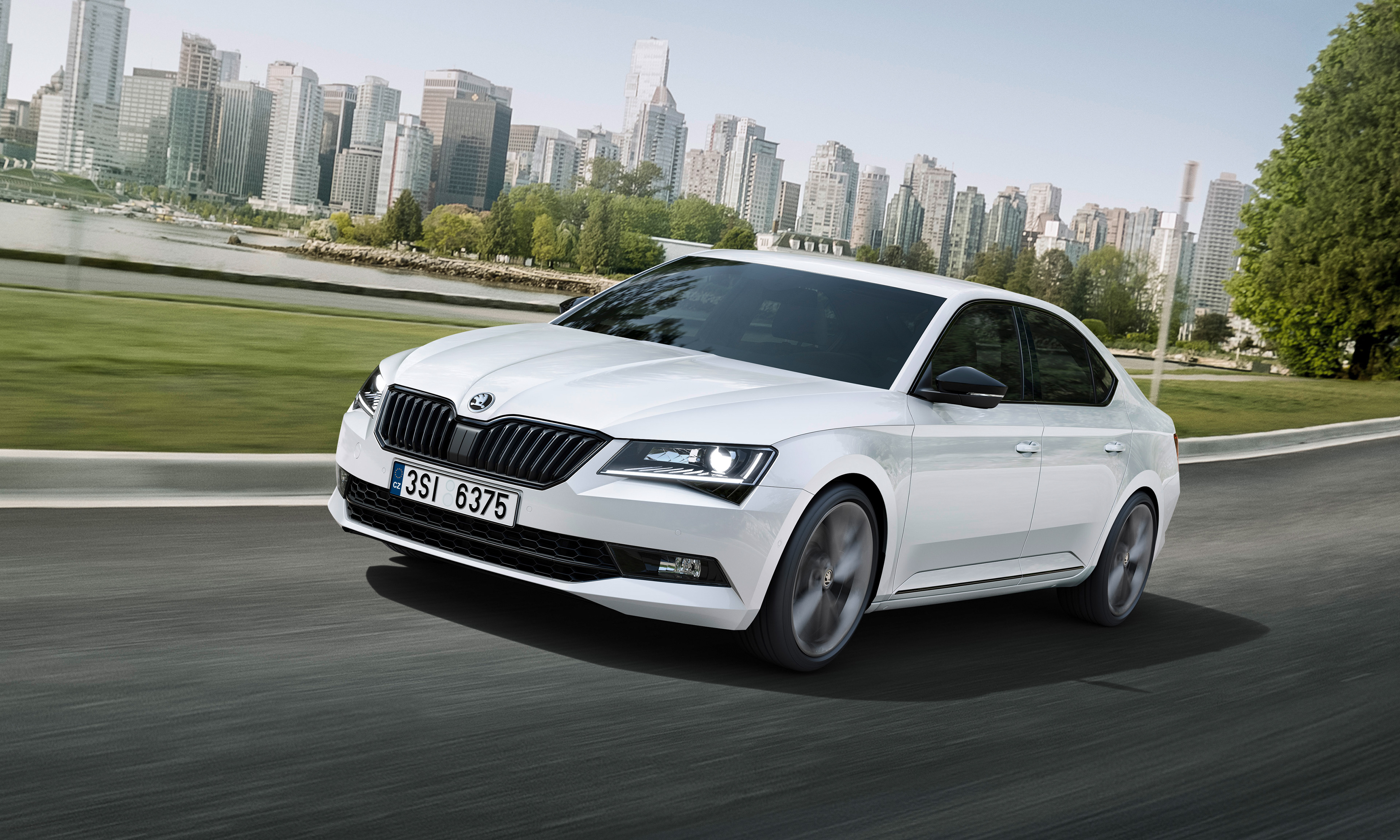 D50 postproduction - Škoda Superb SportLine IAA press images