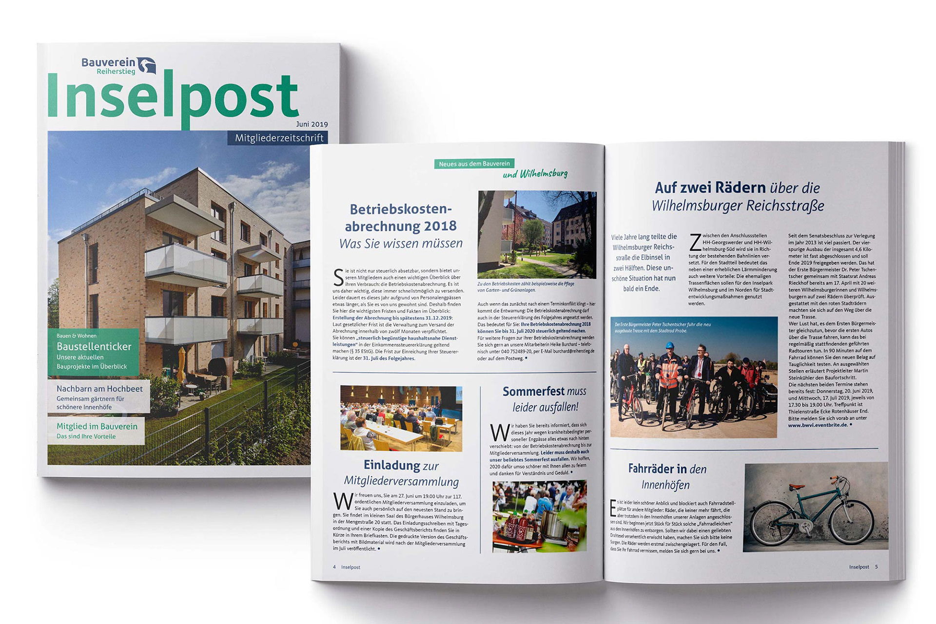 Mitgliedermagazin Inselpost nach Relaunch