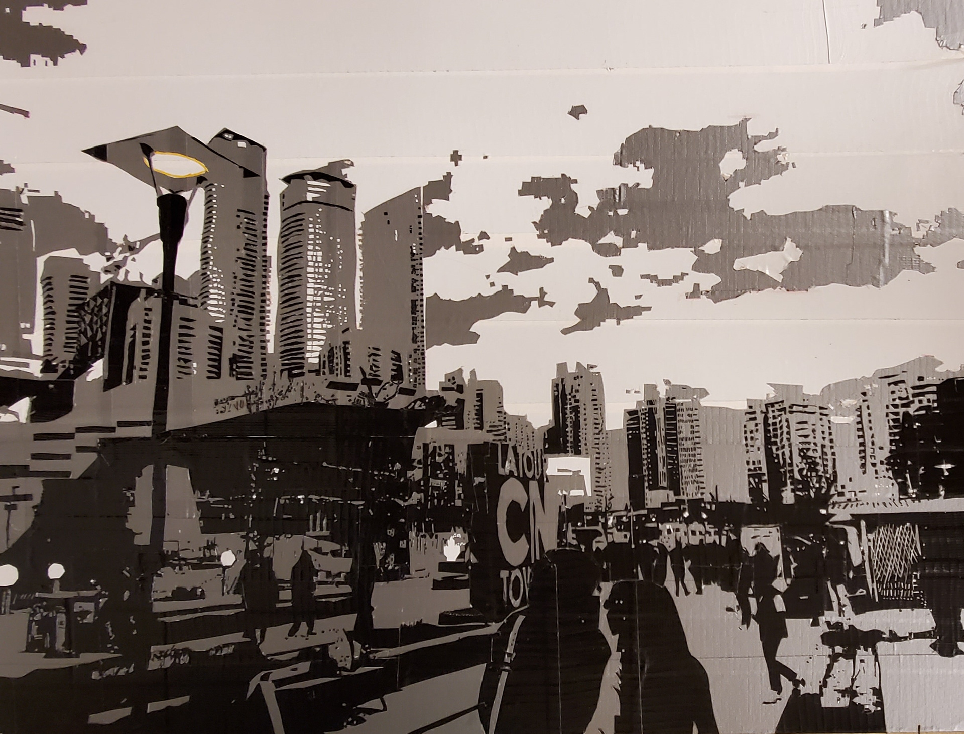 Elana Maraldo, A Tourist's Toronto, Mixed Media, St Joseph Academy, Educator: Tammy Sparks, Grade 11,  Honorable Mention