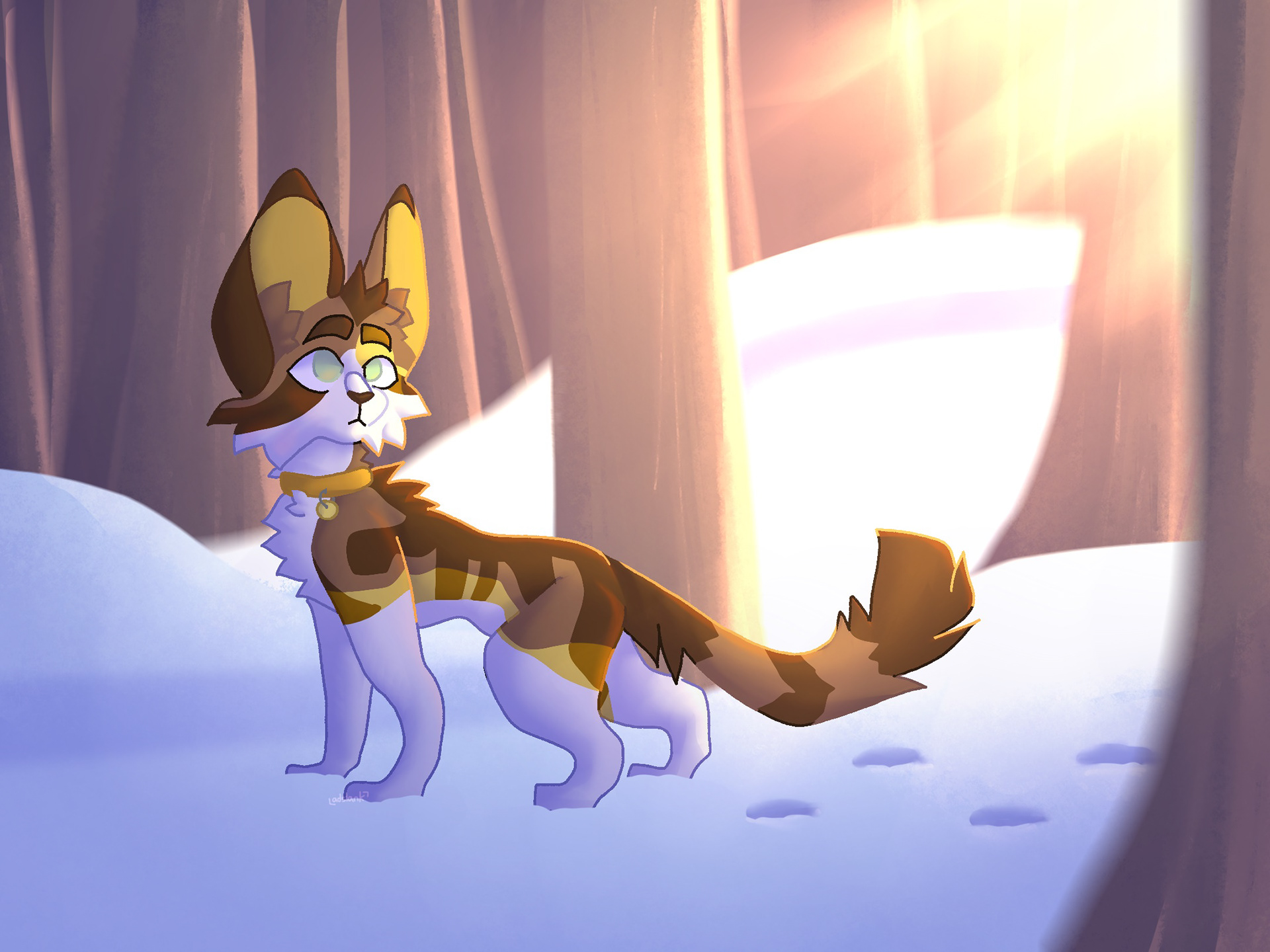 Audrey Slankard, Winter Song, Digital Art, Rocky River Middle School, Educator: Lori Rosenbaum, Grade 8,  Honorable Mention