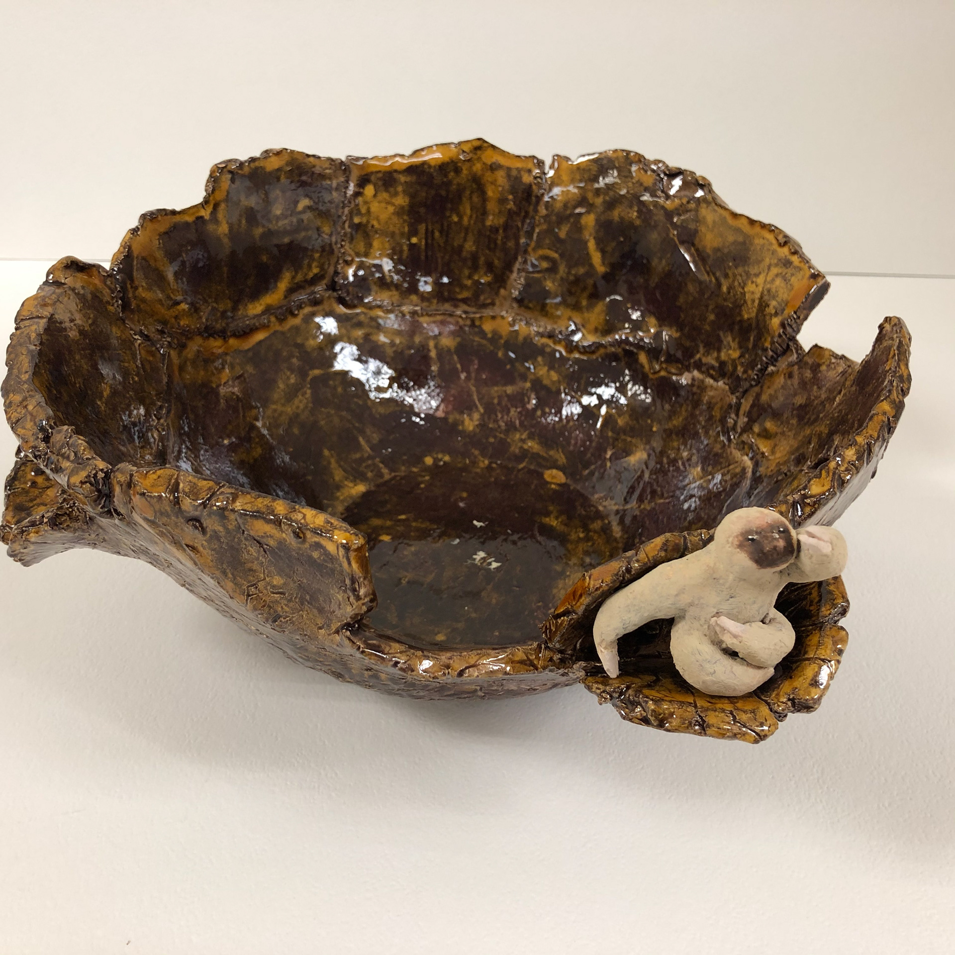 Ashley Cohn, Slothtopia, Ceramics & Glass, Orange High School, Educator: Colleen Angel, Grade 12,  Honorable Mention