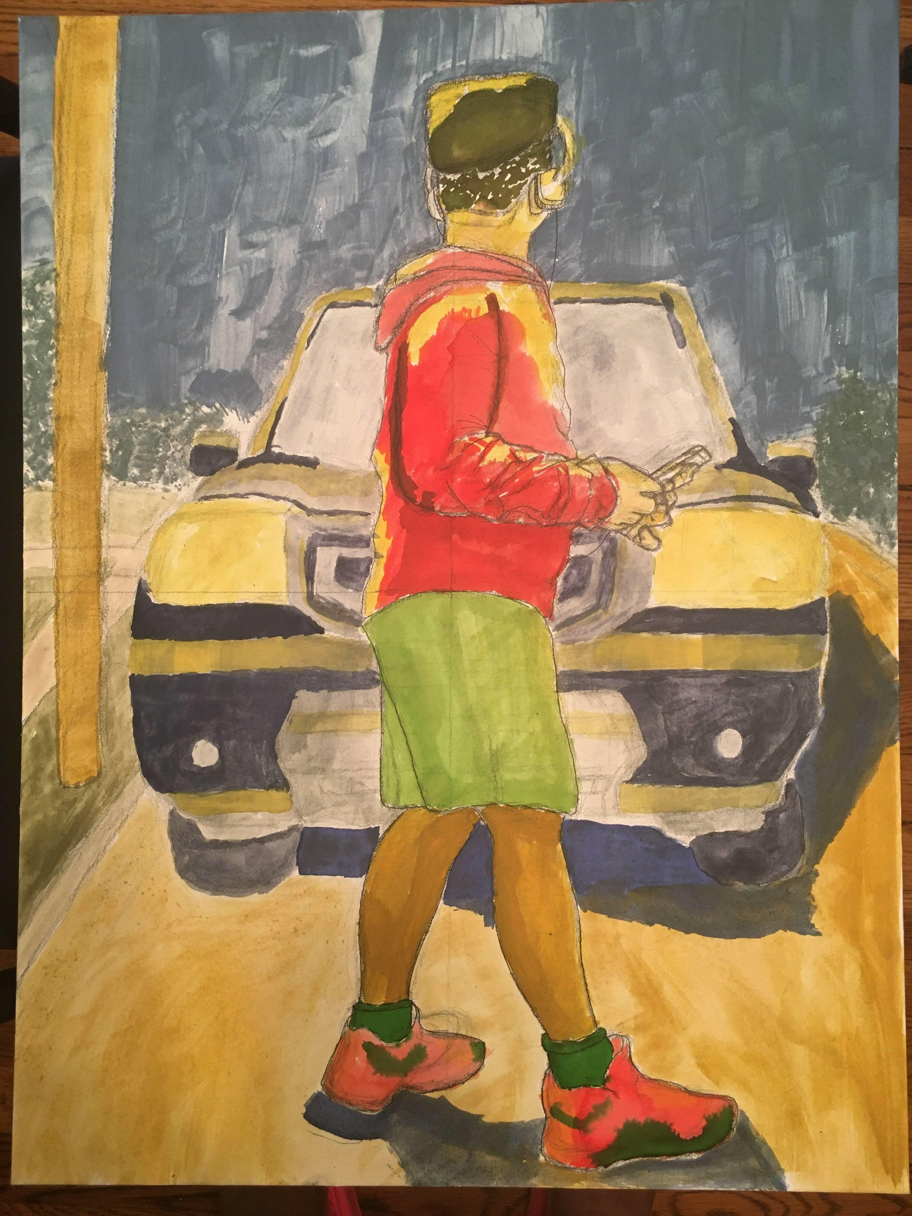 Latraceyona Cameron, Dangerous, Painting, Brush High School, Educator: Dan Whitely, Grade 12,  Honorable Mention