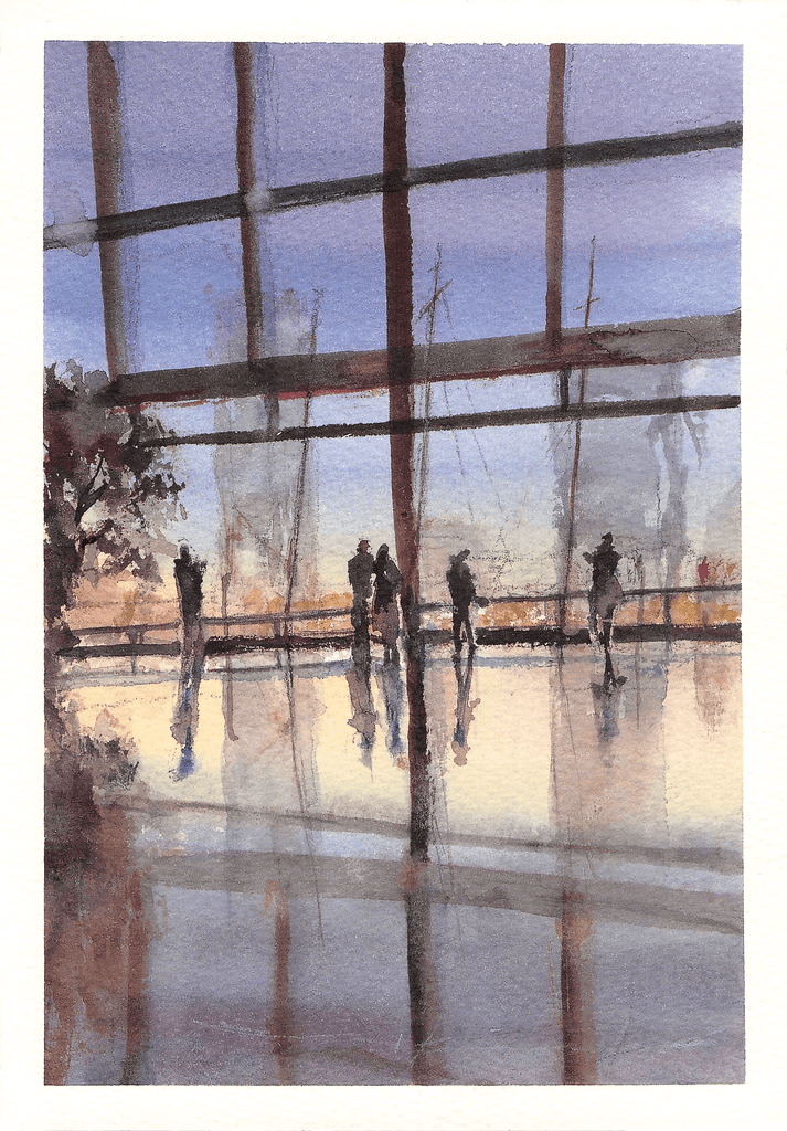 A Lobby ロビー (15.8 x 22.7 cm)