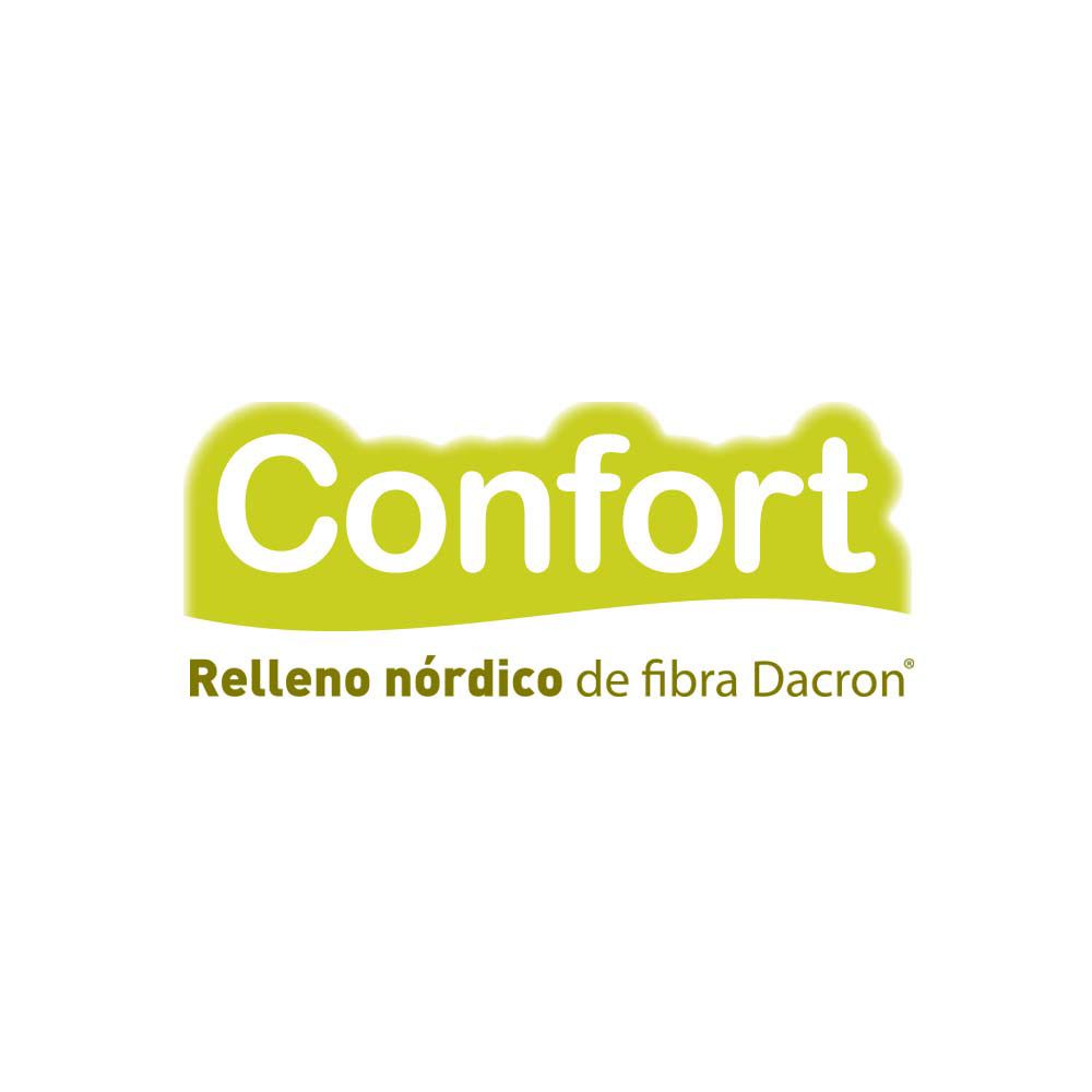 Confort, relleno nórdico de fibra. Burrito Blanco