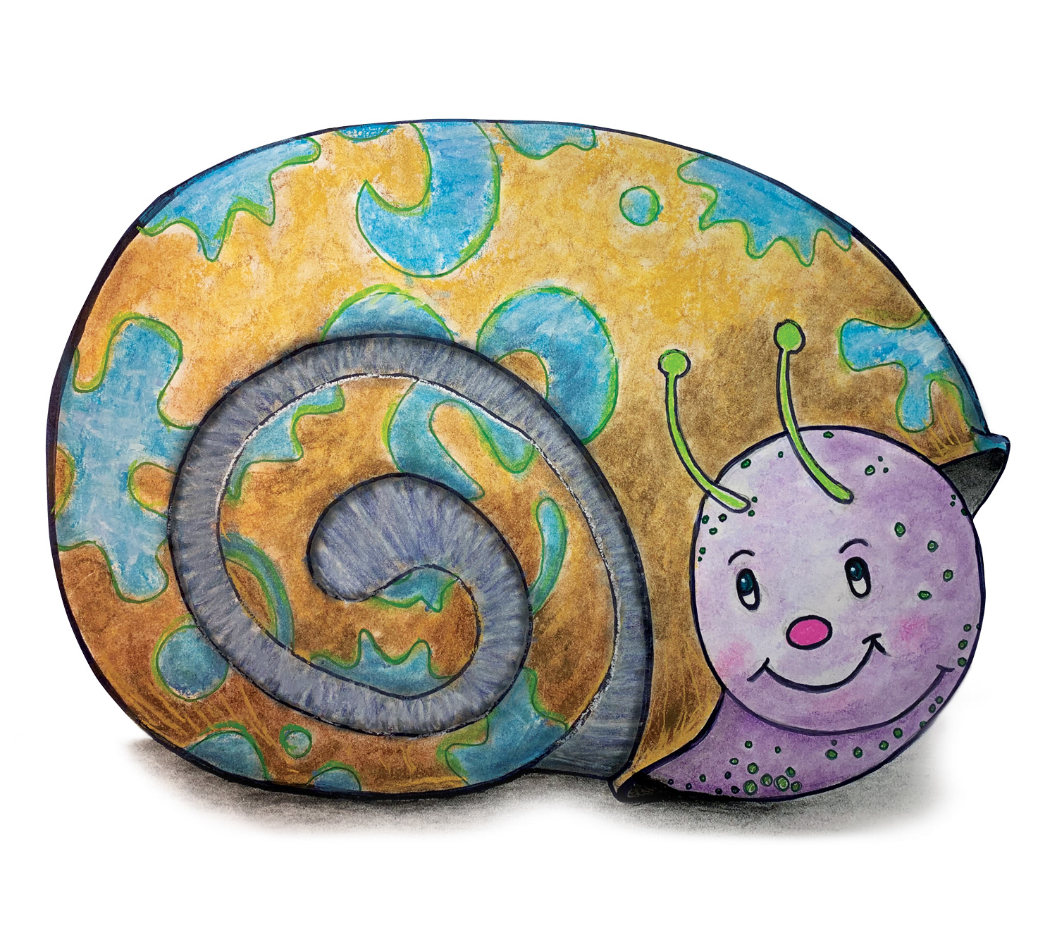 Roylco, Unruly Rulers, product art. Media: 60lb. paper, ink, pastels, Adobe Photoshop. 